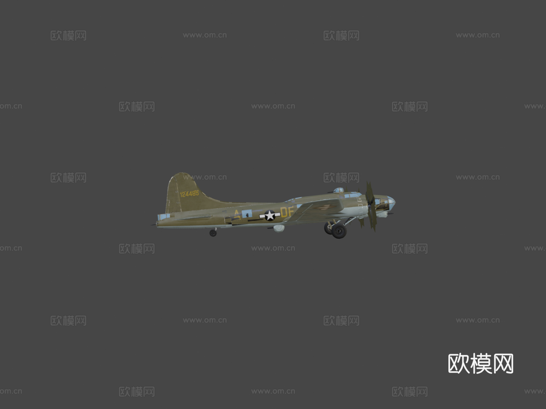 逃离德国  B17 飞行堡垒su模型