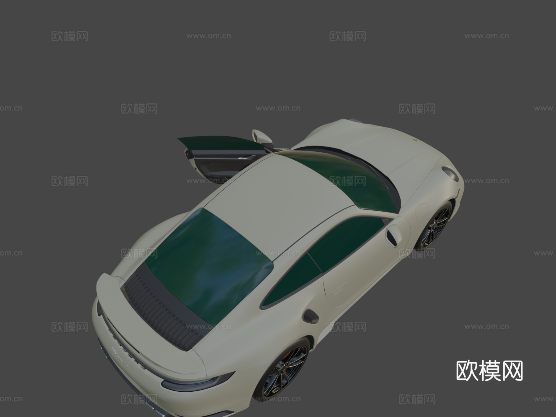 保时捷 911 带内饰su模型