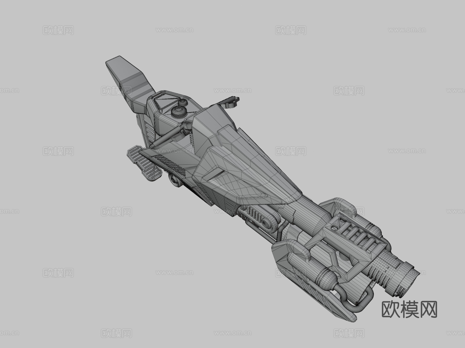 科幻悬浮自行车 04su模型