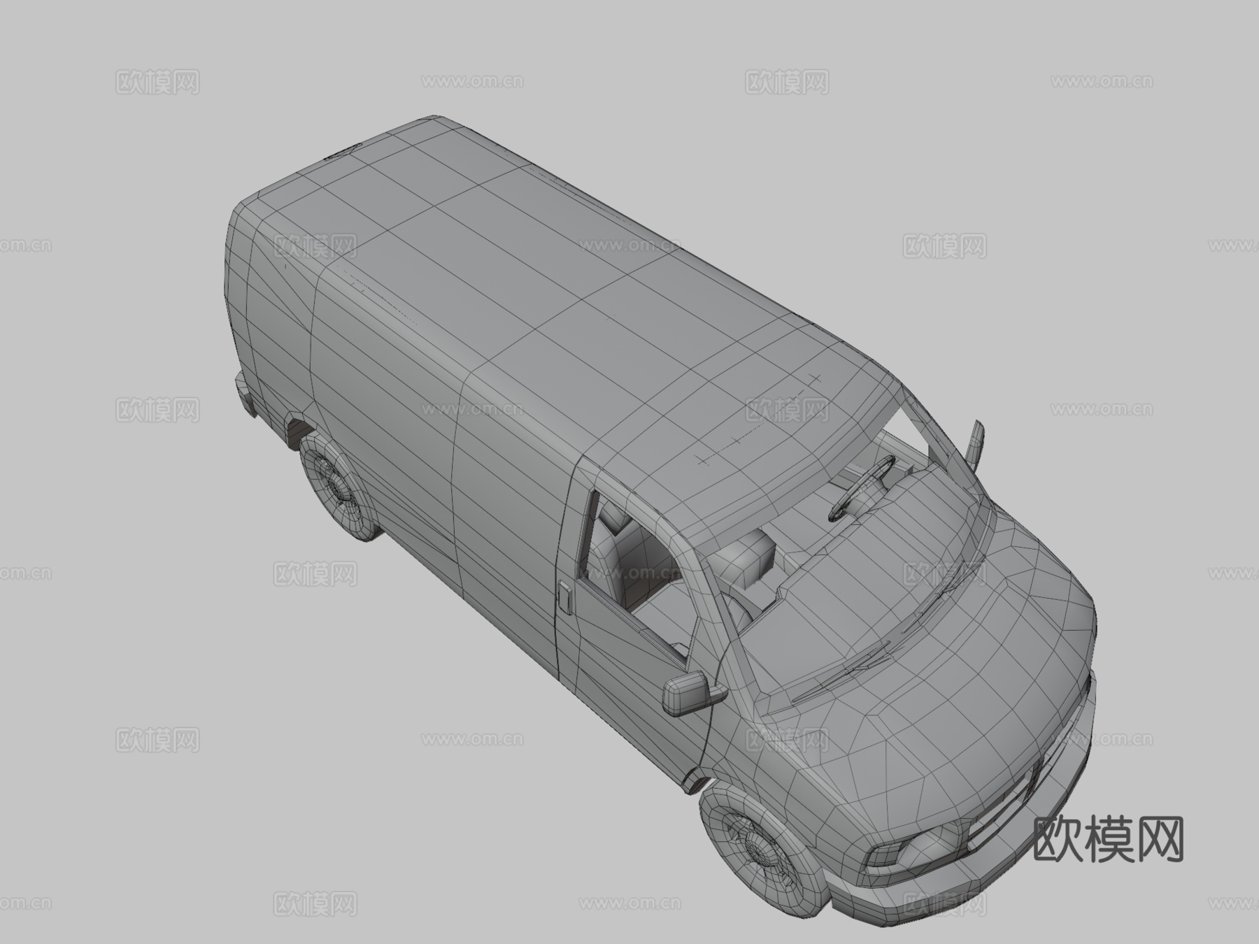 厢式货车su模型