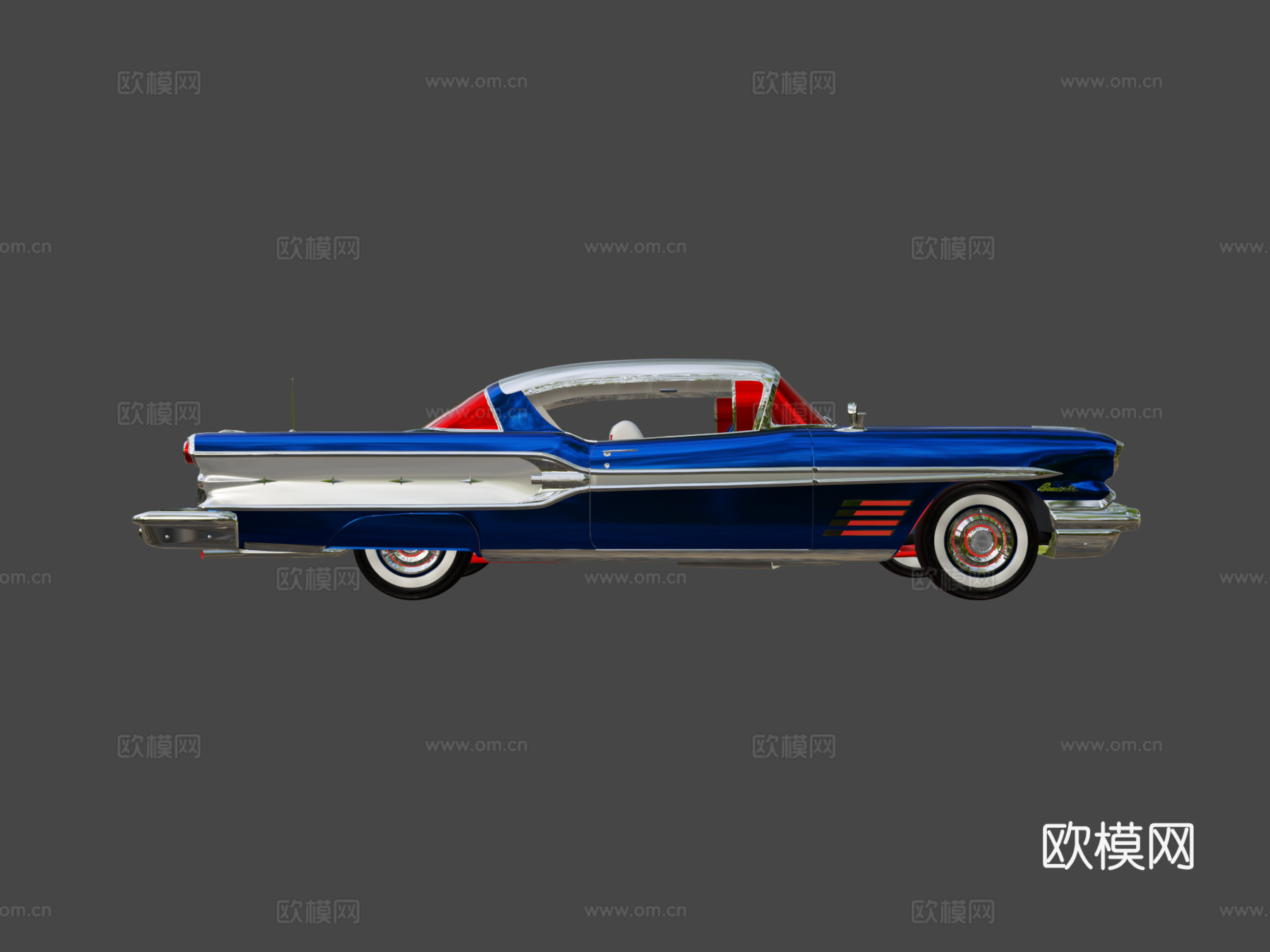 庞蒂克博纳维尔硬顶su模型