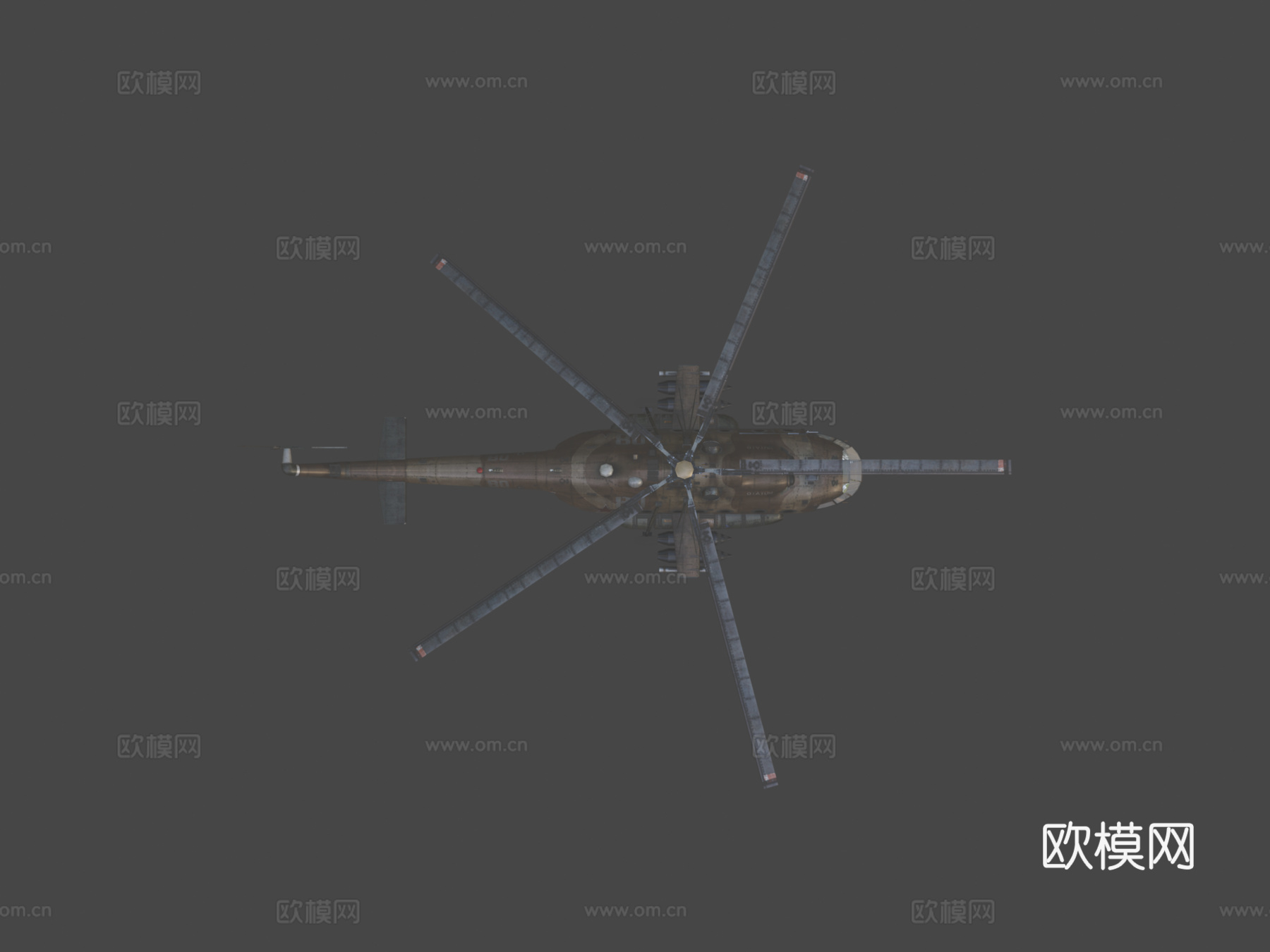 陆军直升机su模型