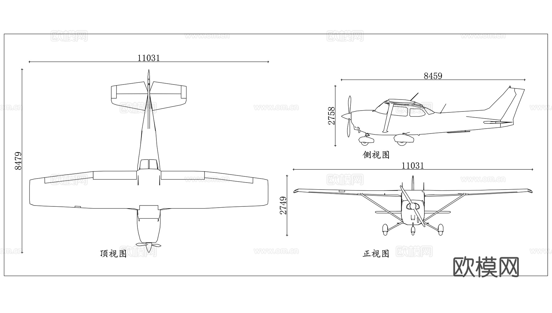喷气机 喷气客机  喷气航空器 涡喷飞机cad施工图