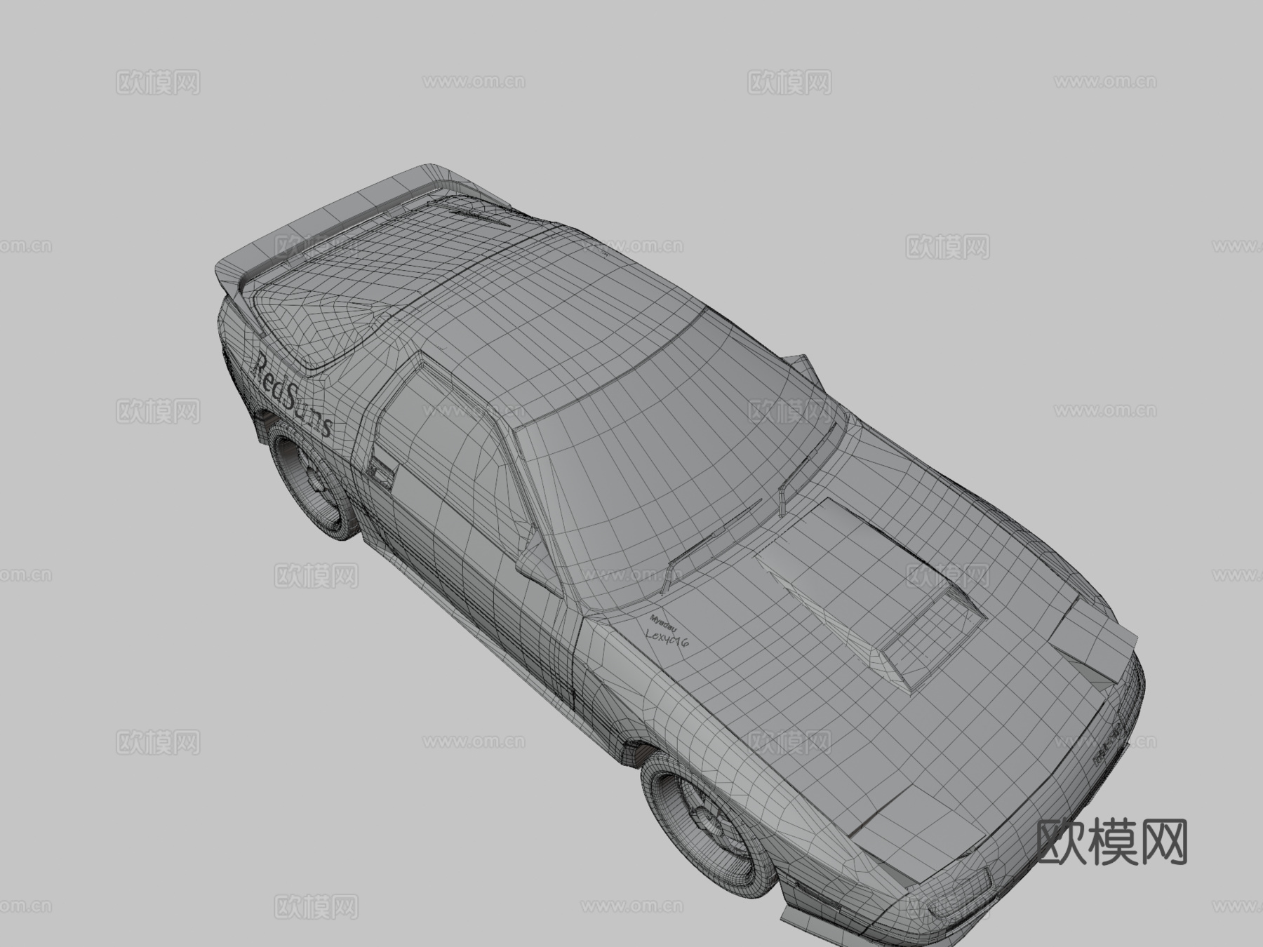 马自达 RX7 FC3S 赤城的白色彗星 重制版su模型
