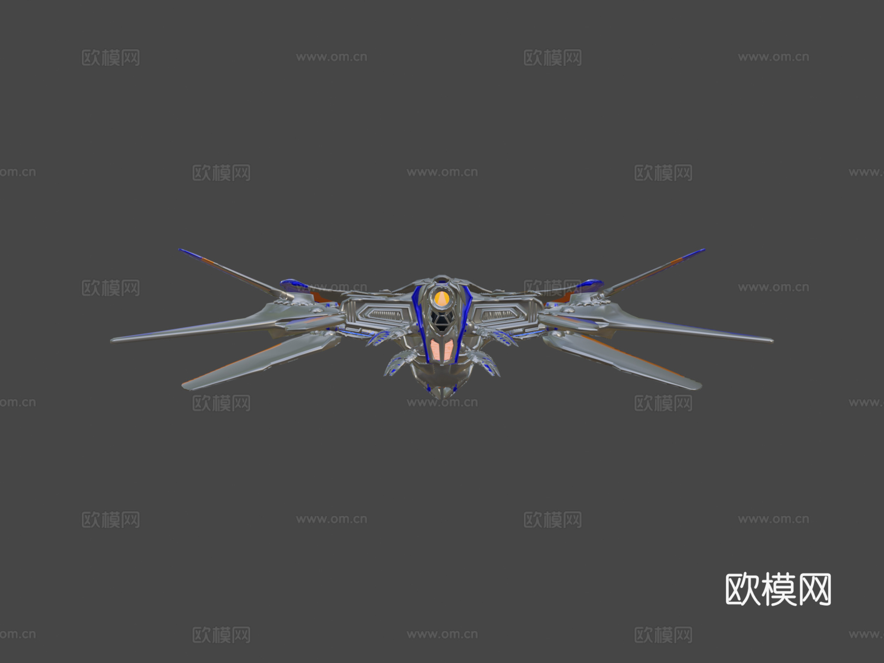 银河护卫队米兰多曼德拉太空船su模型