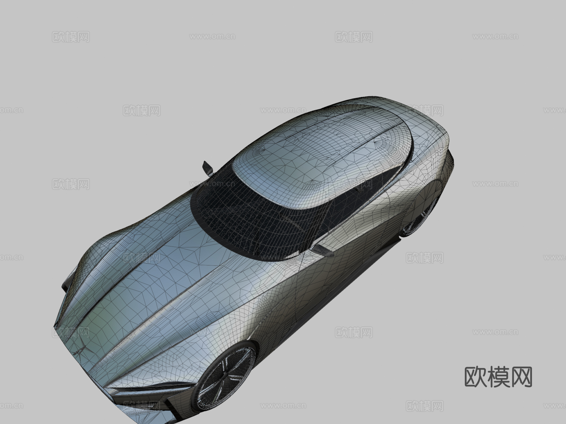 捷豹E豪华概念车su模型