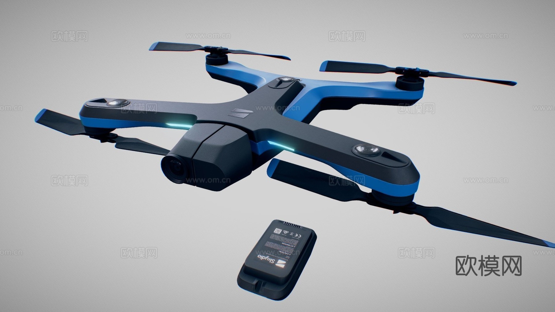 Skydio 2  无人机su模型