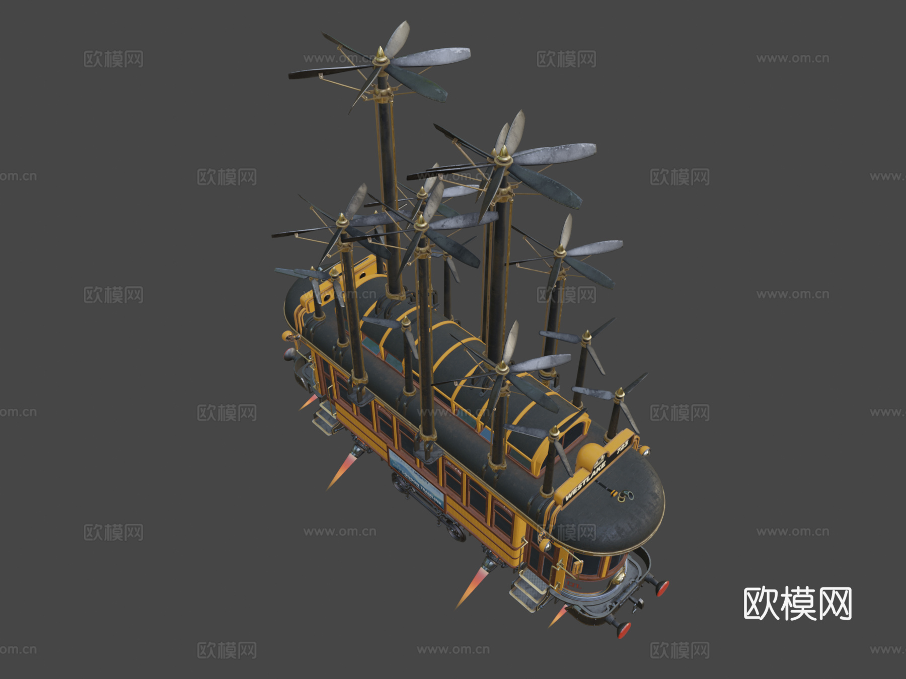 伦敦电车su模型