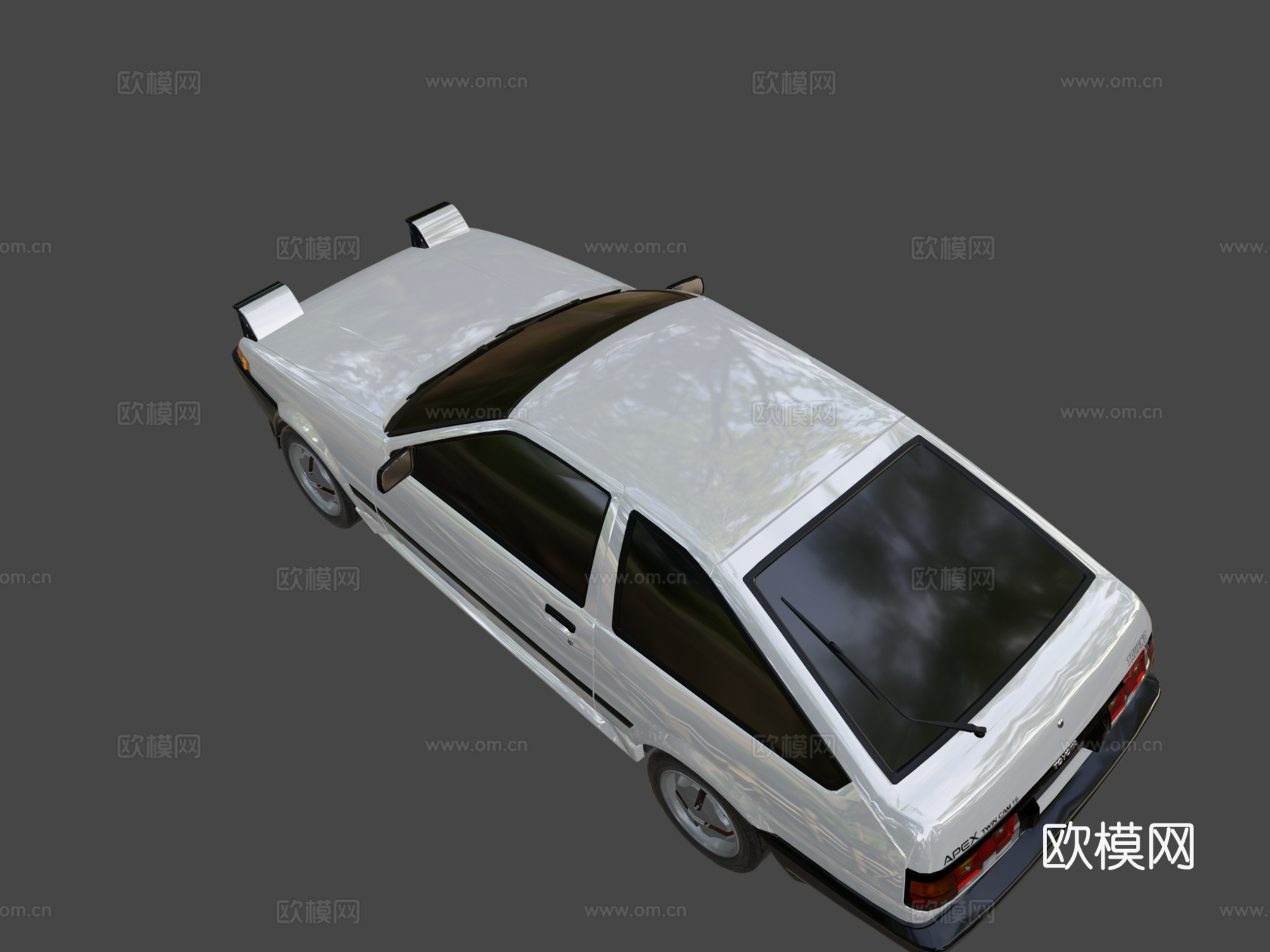 丰田GT顶点拓海(AE86)原厂日本国内市场版su模型