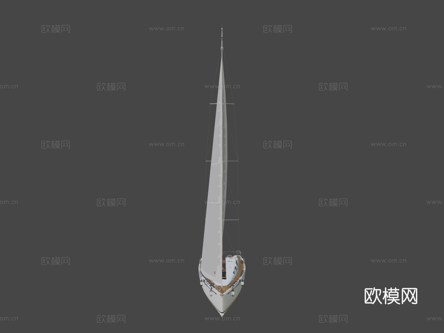 帆船游艇su模型