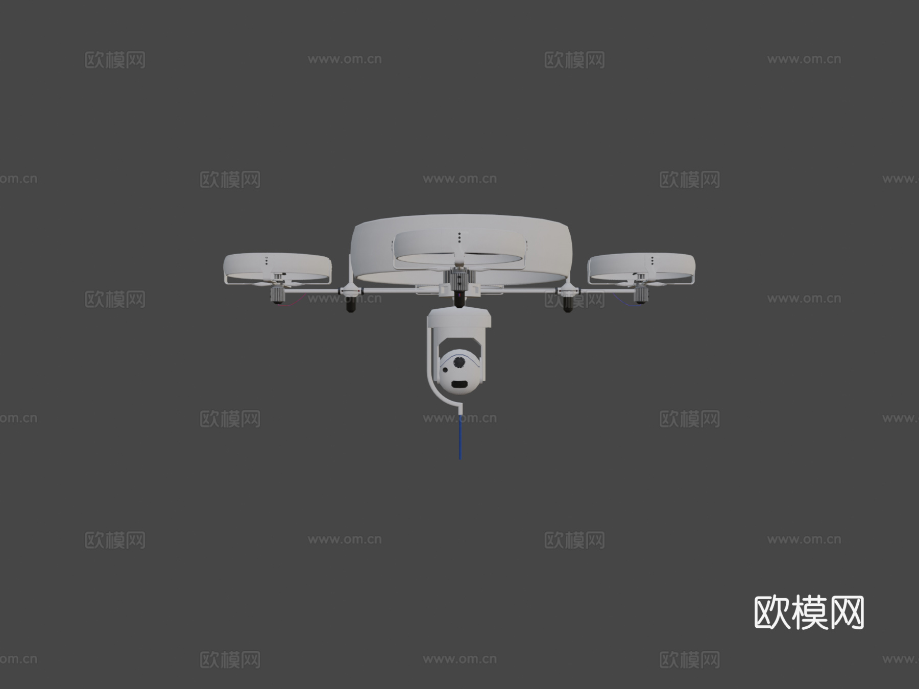 侦察间谍无人机su模型