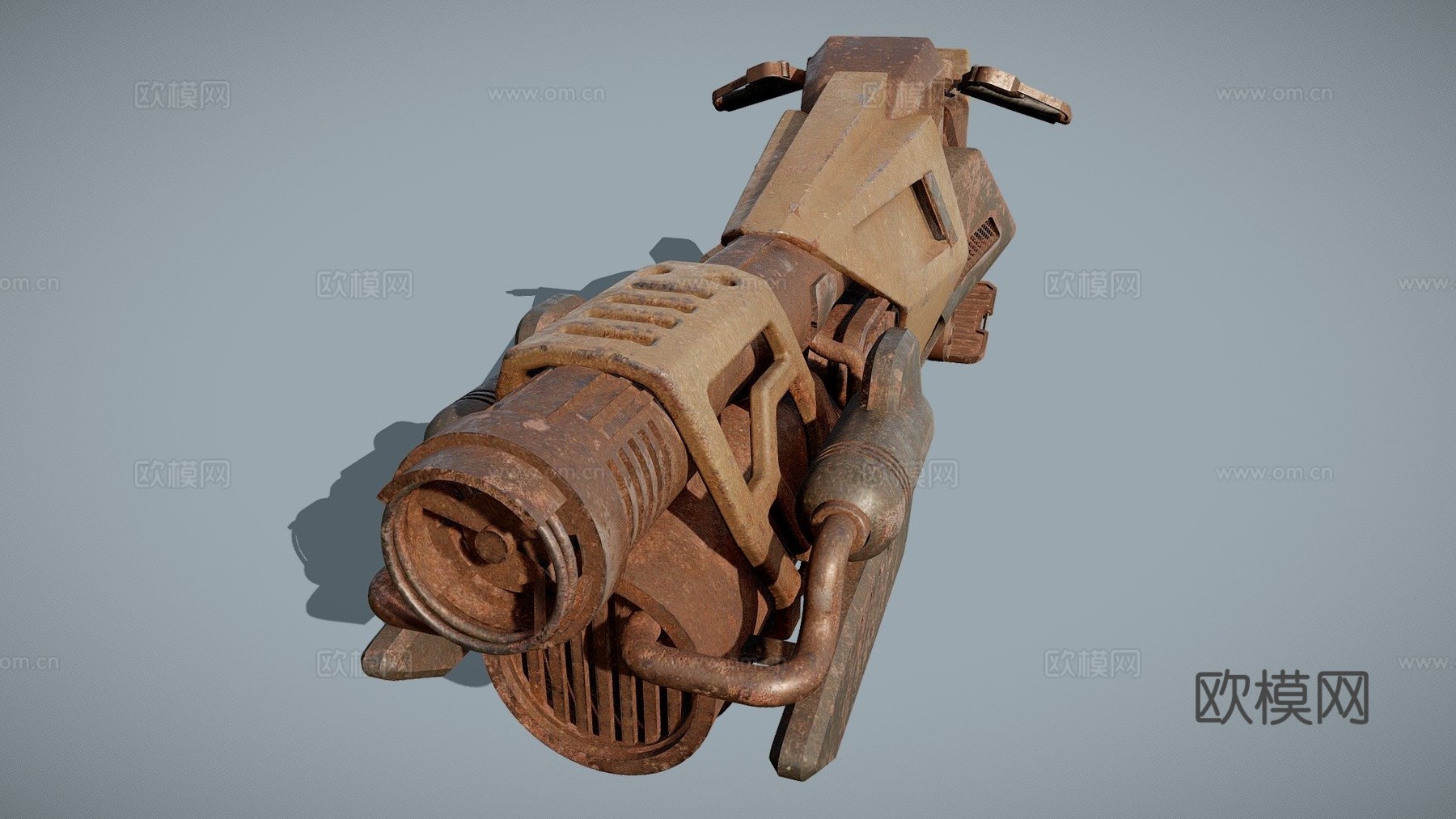 科幻悬浮自行车 04su模型