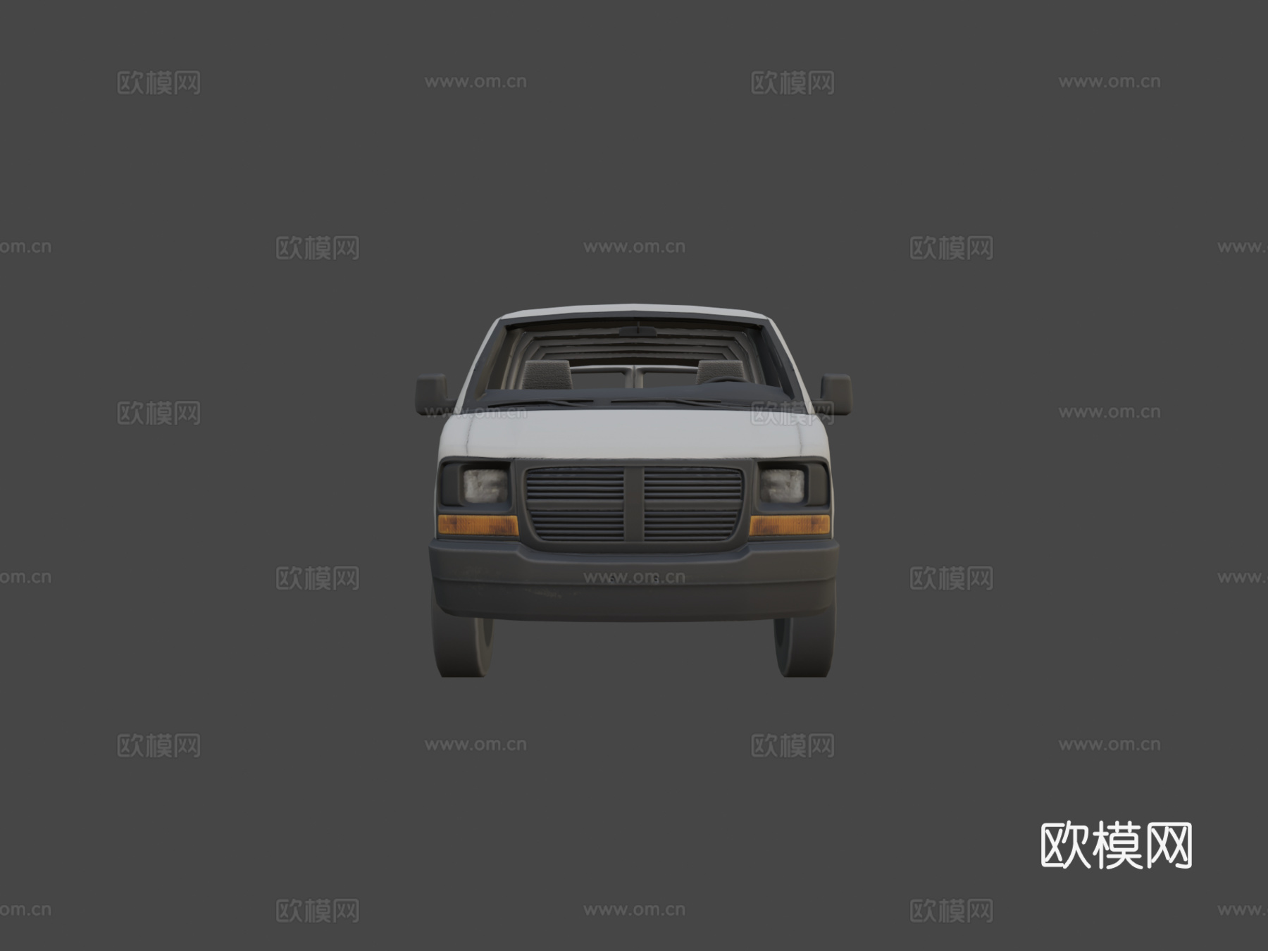 厢式货车su模型