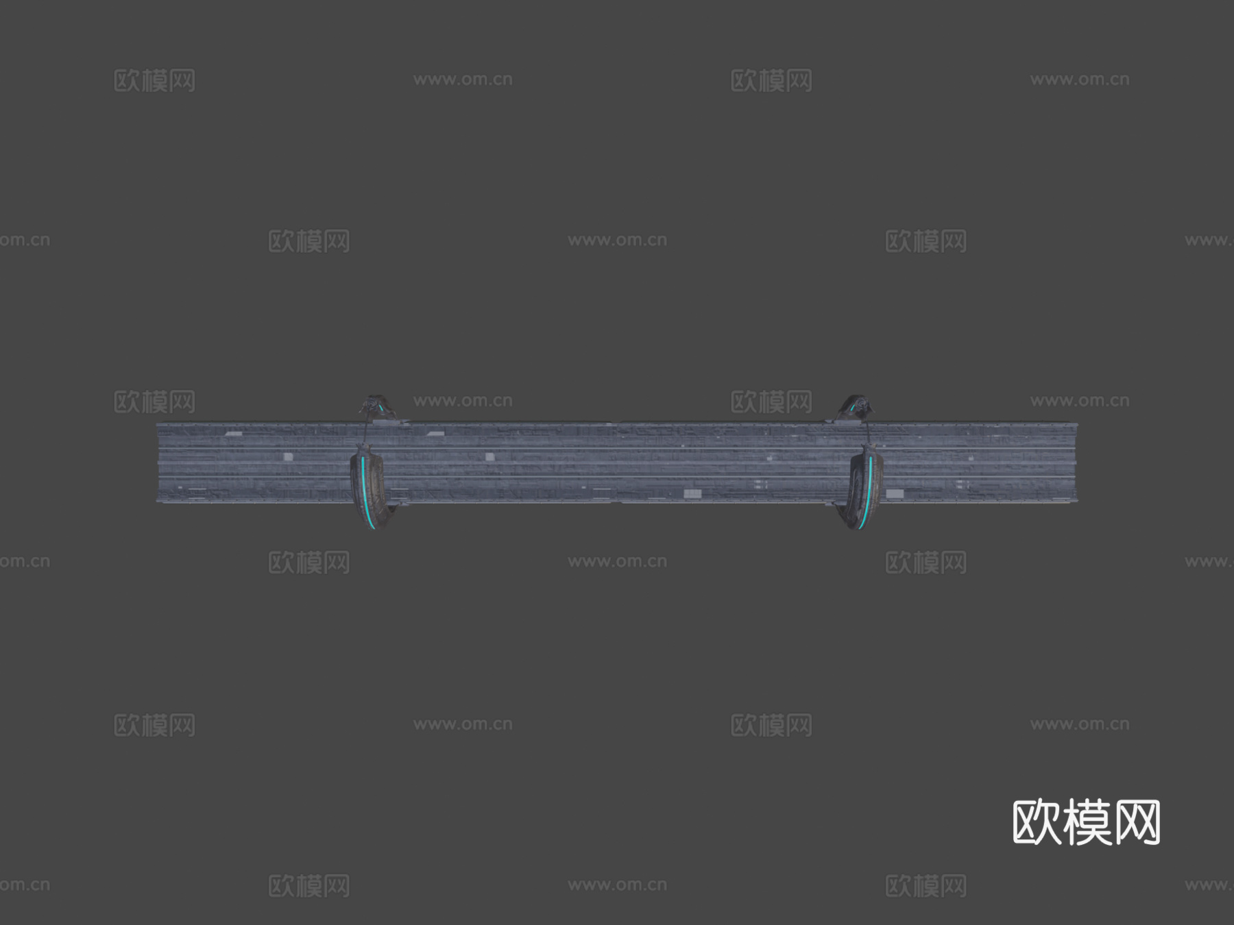科幻有轨电车火车桥su模型