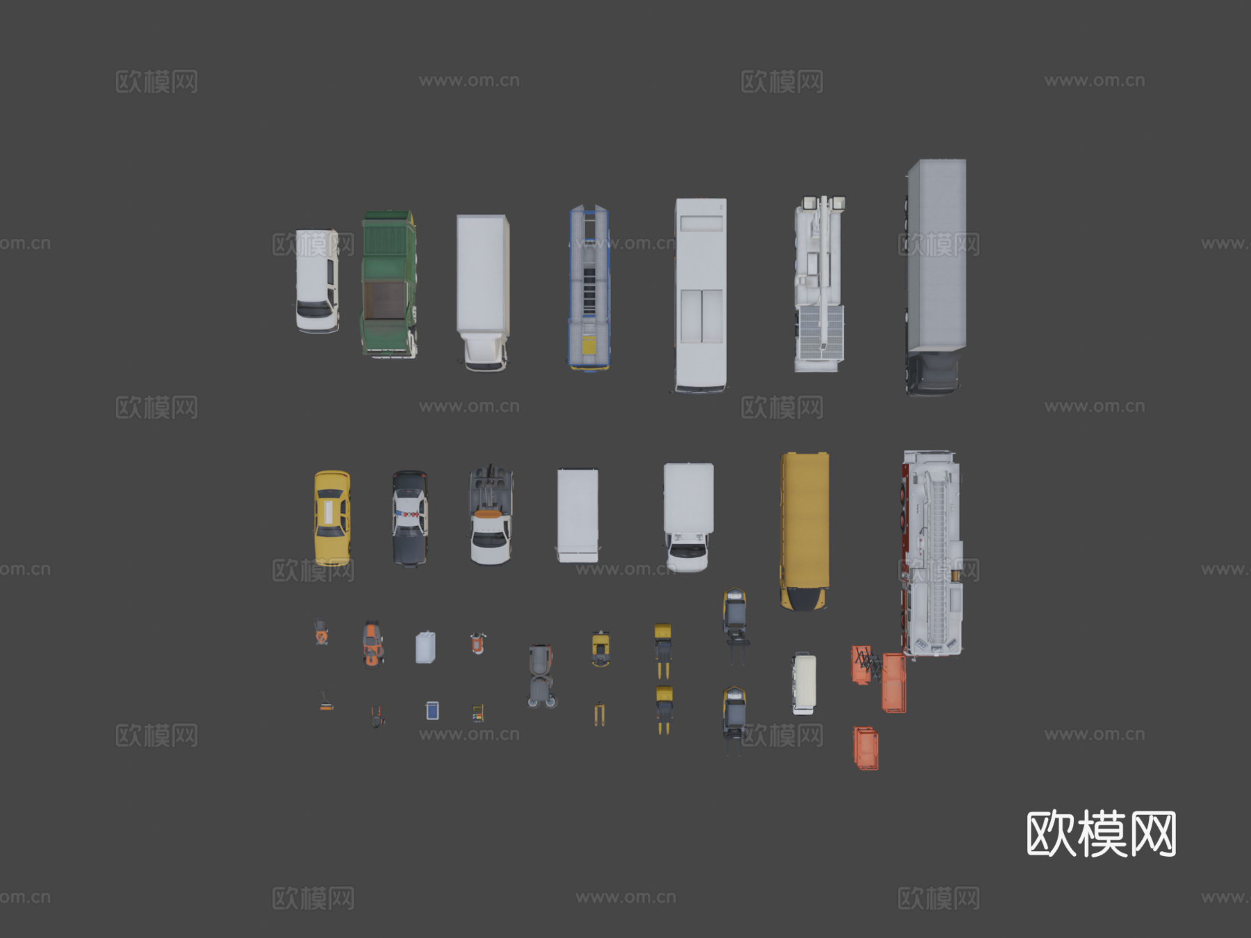 辆汽车卡车和载具su模型