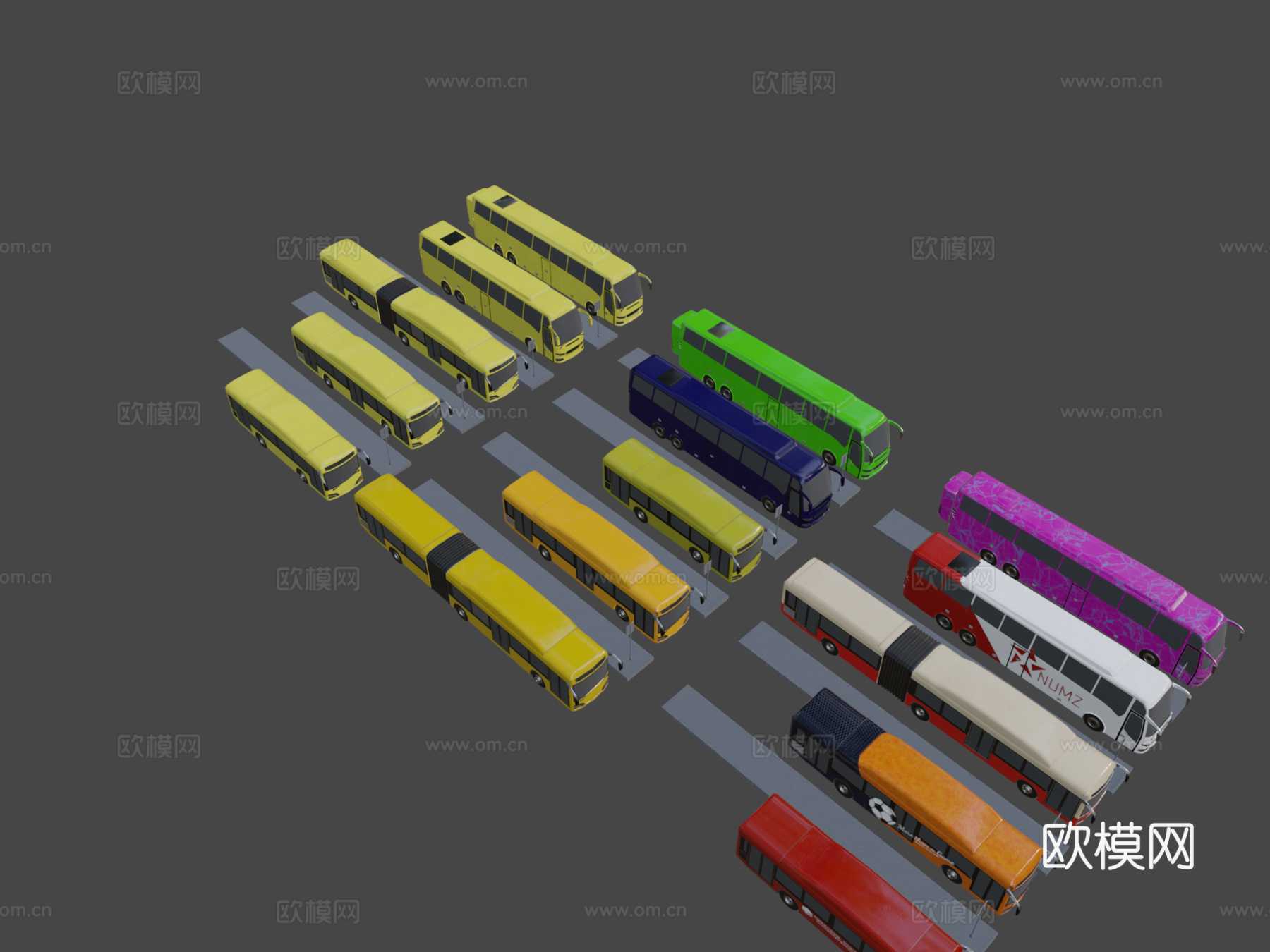 低多边形载具迷你包 3su模型