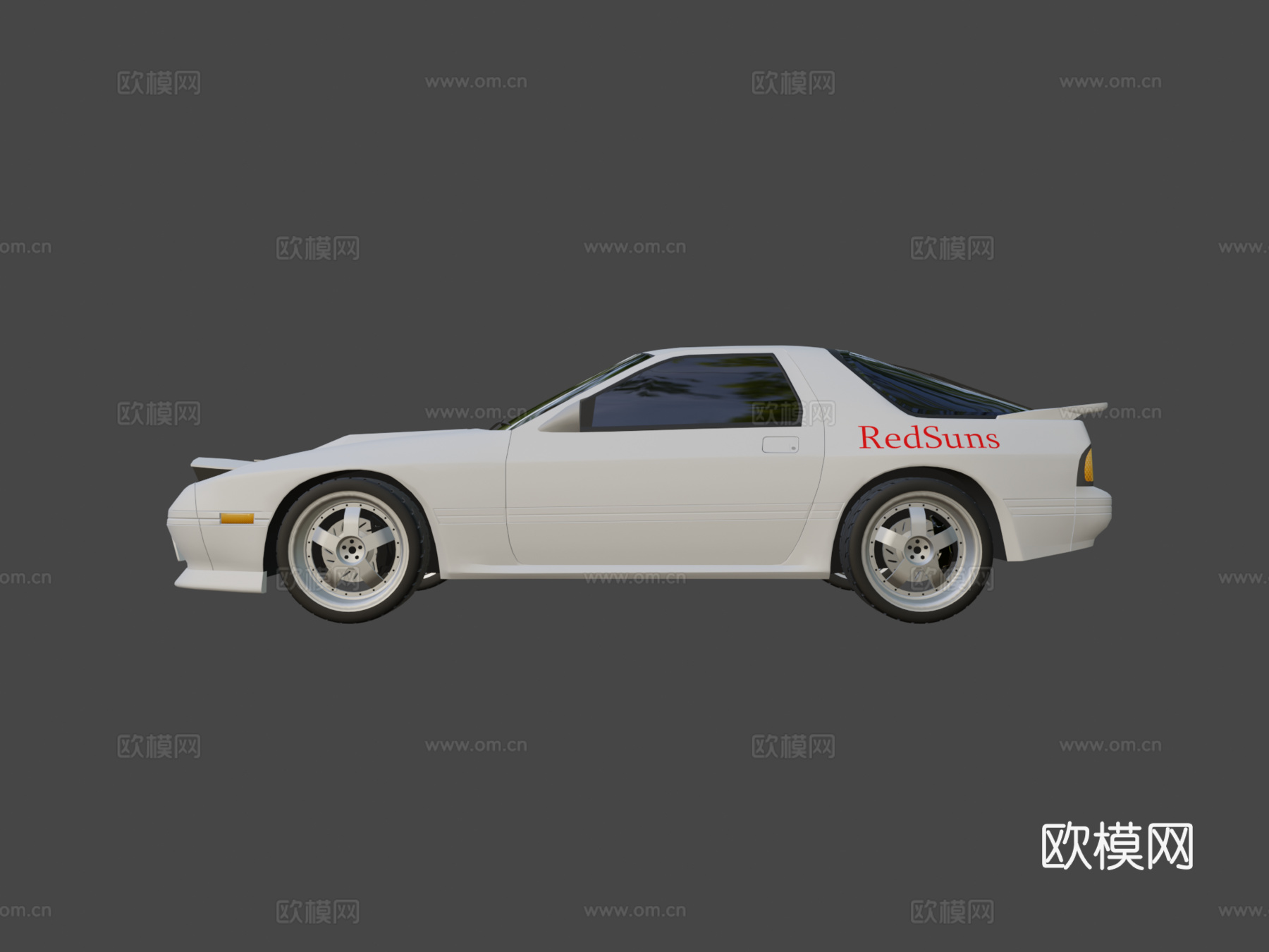 马自达 RX7 FC3S 赤城的白色彗星 重制版su模型