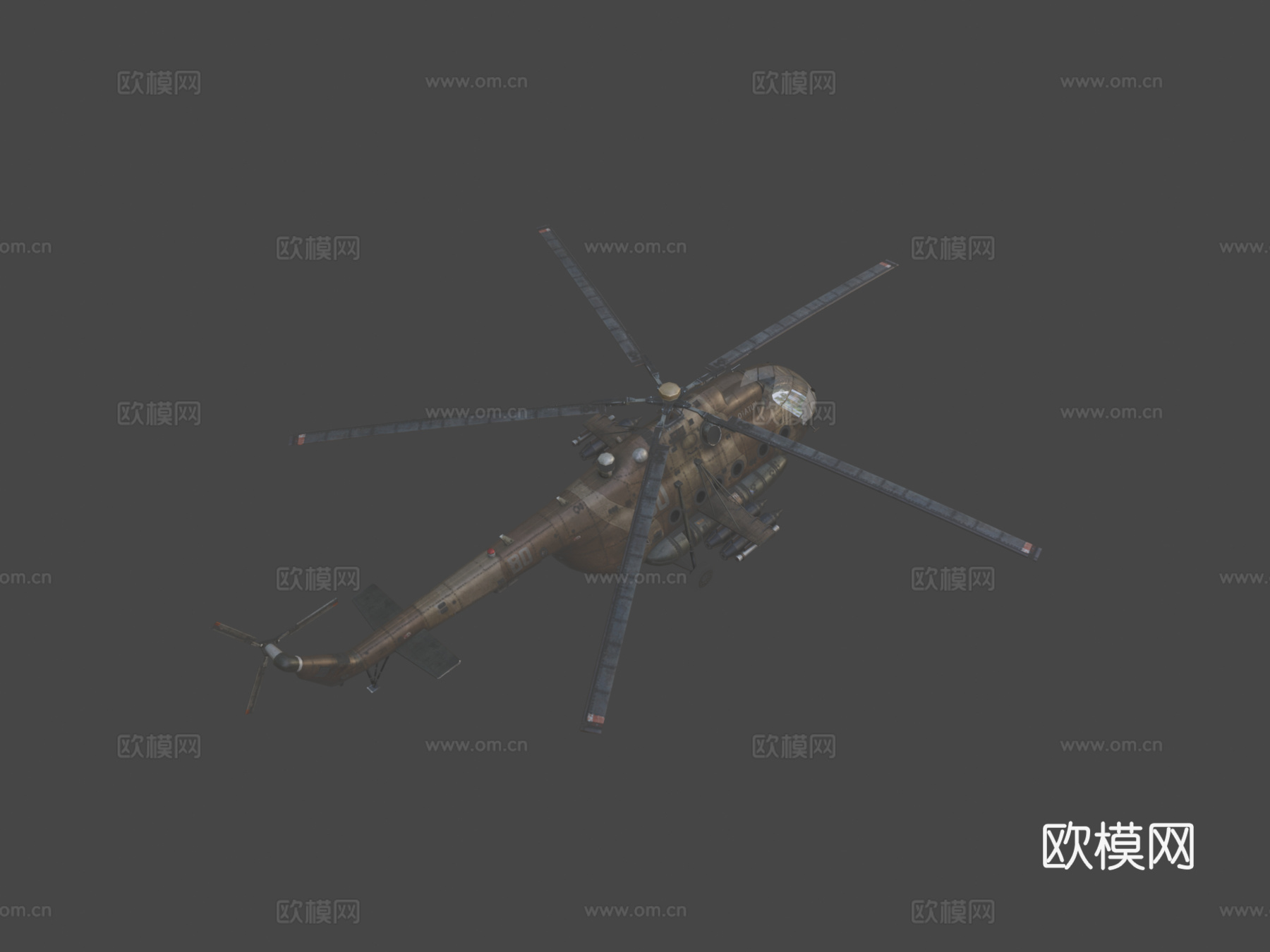 陆军直升机su模型