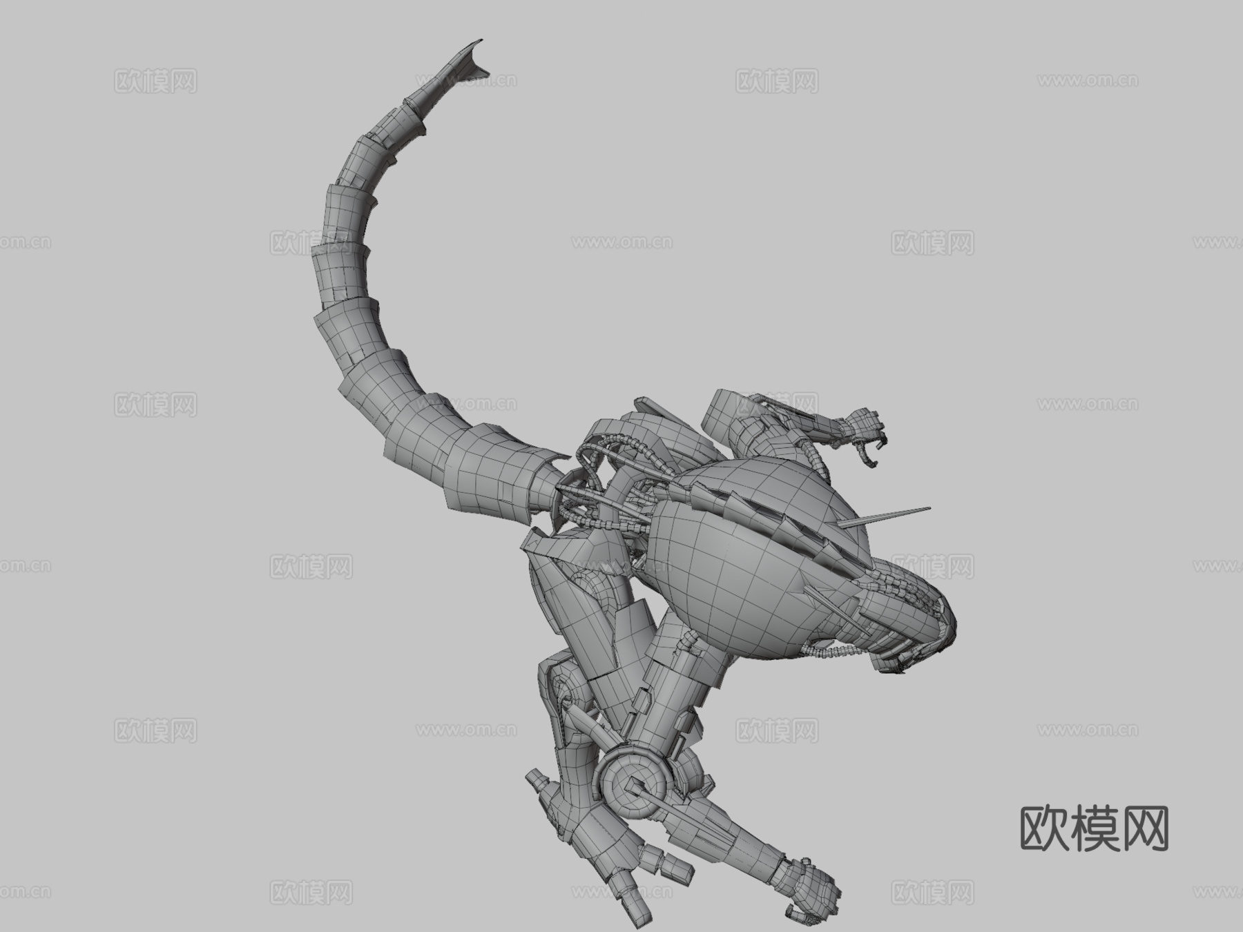 金属手臂野兽su模型