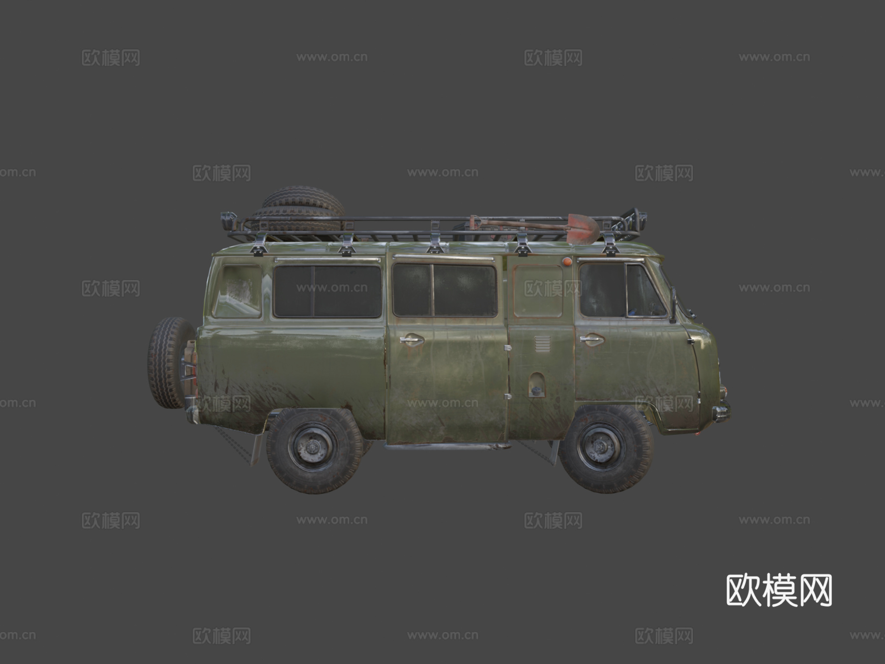 苏联车辆 乌阿斯 布汉卡su模型