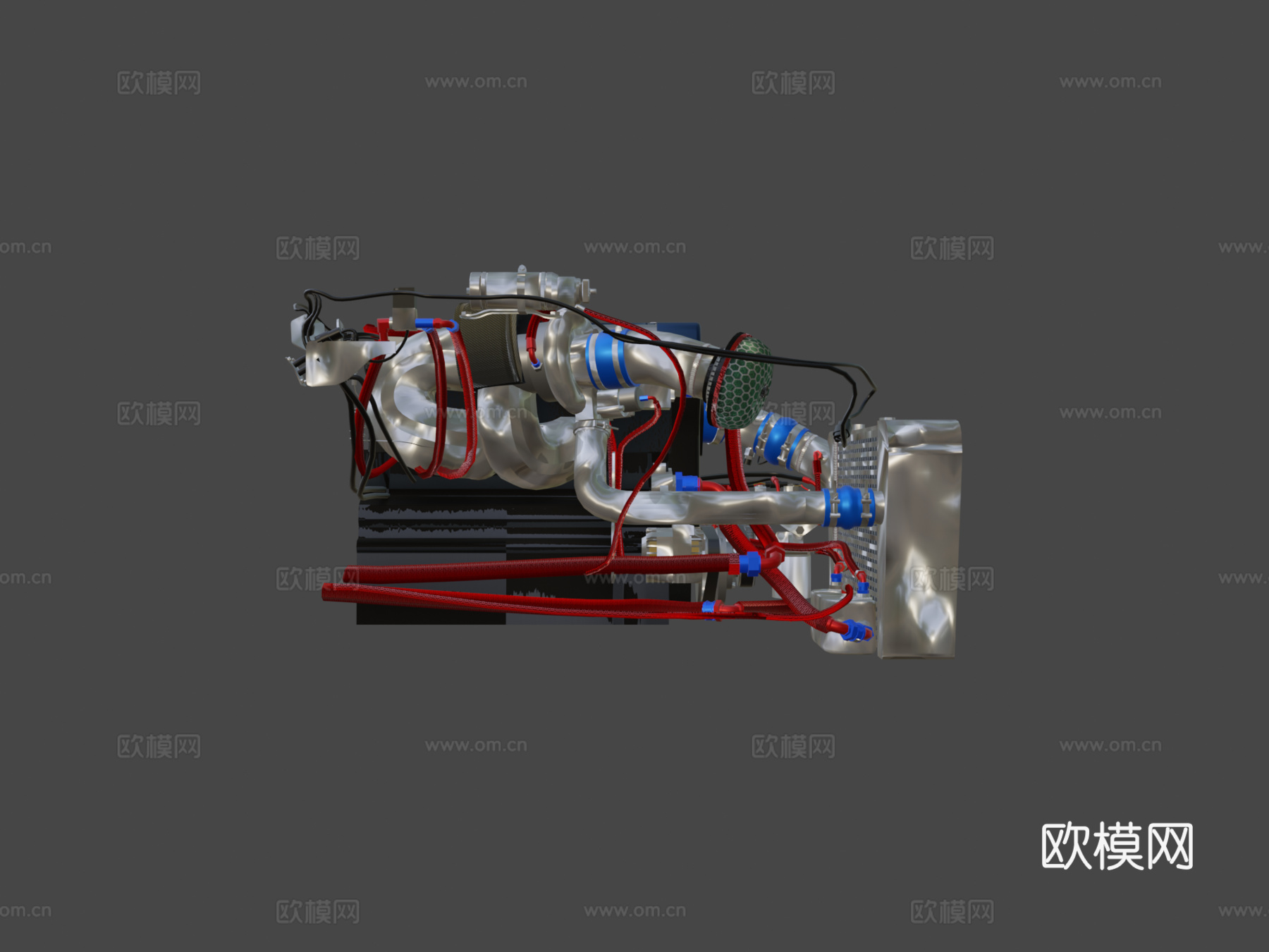 丰田 2JZ GTE 发动机su模型