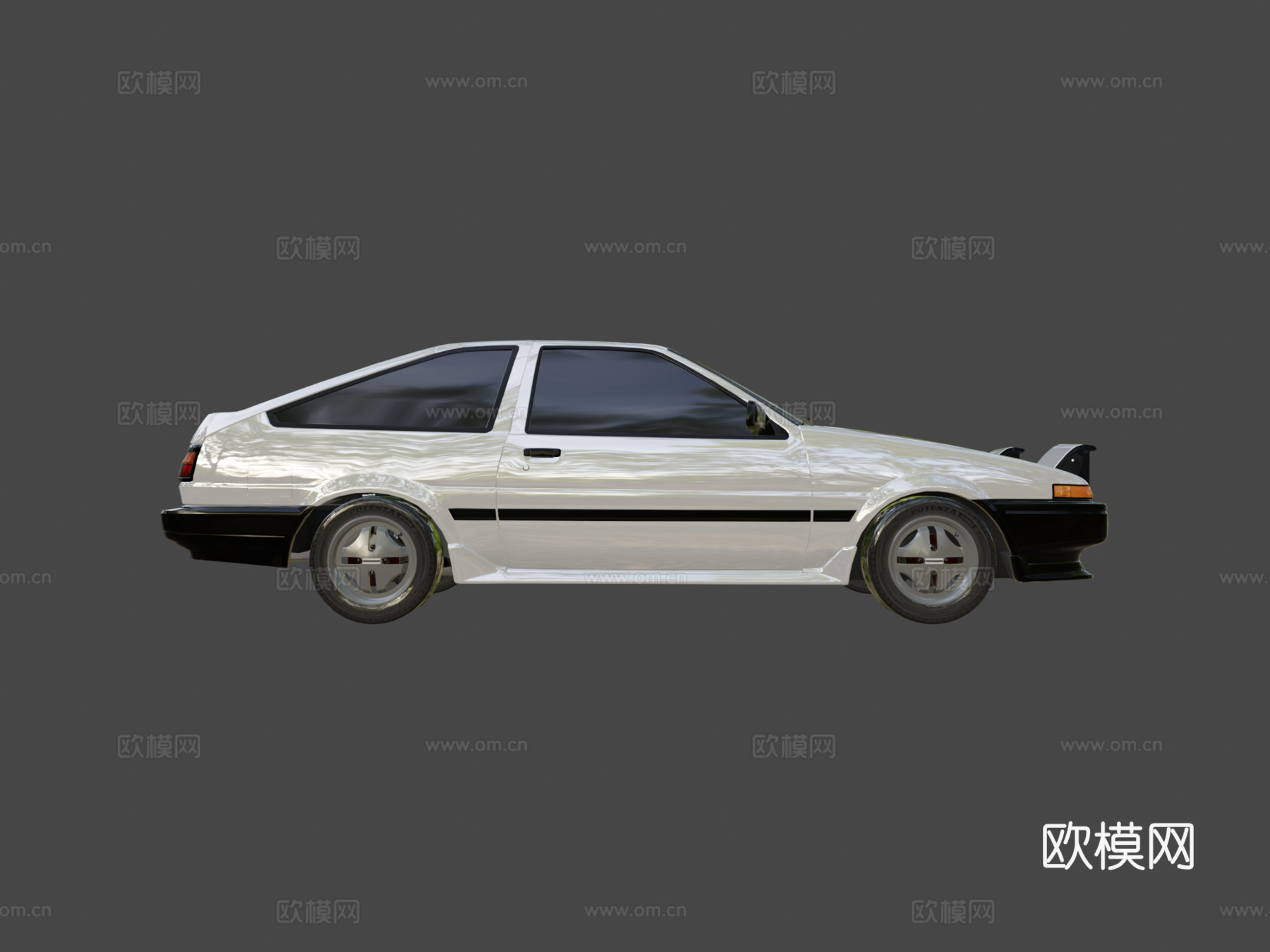 丰田GT顶点拓海(AE86)原厂日本国内市场版su模型