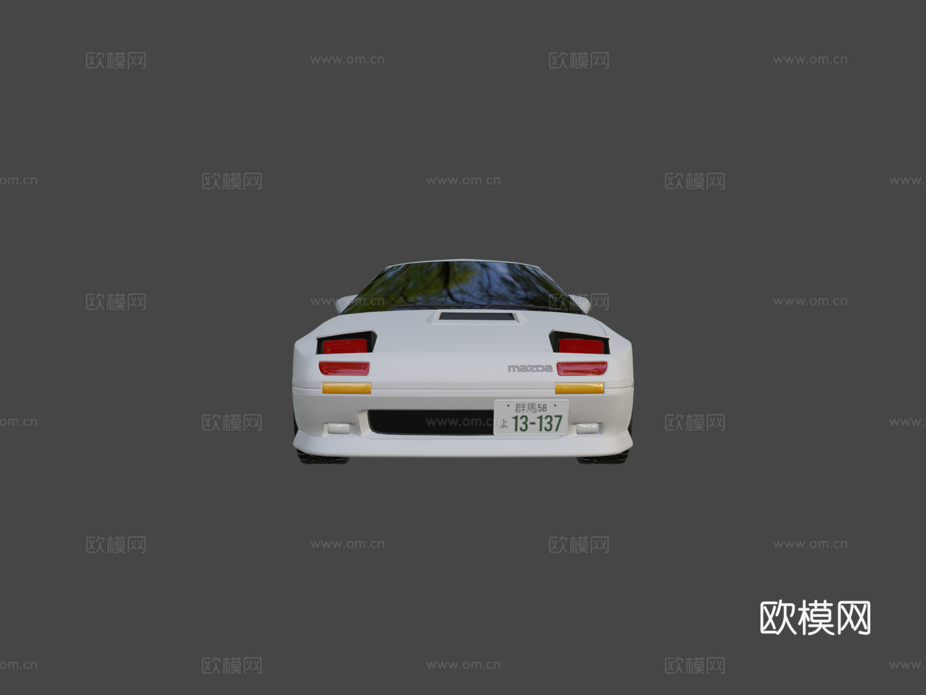 马自达 RX7 FC3S 赤城的白色彗星 重制版su模型