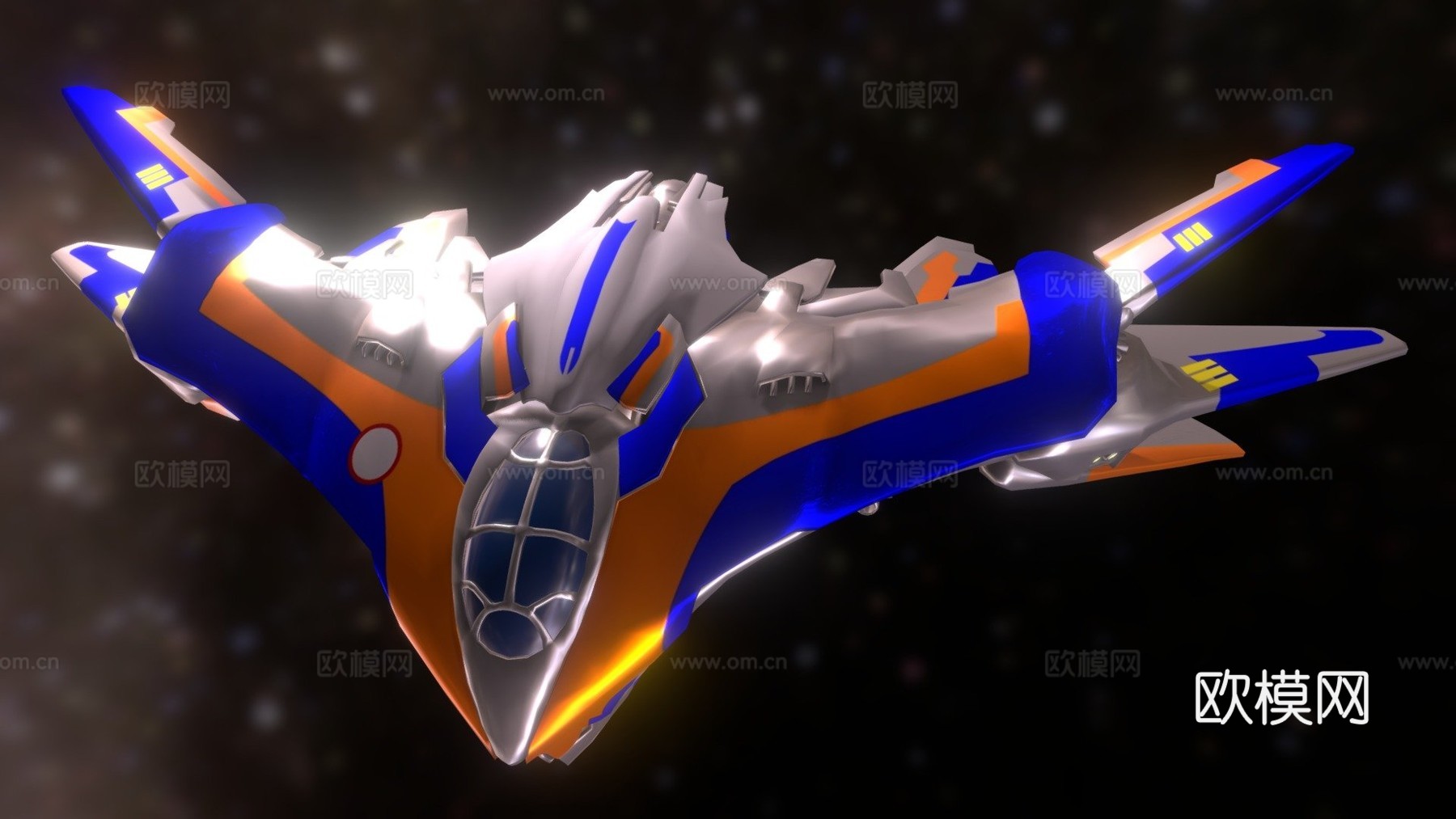 银河护卫队米兰多曼德拉太空船su模型