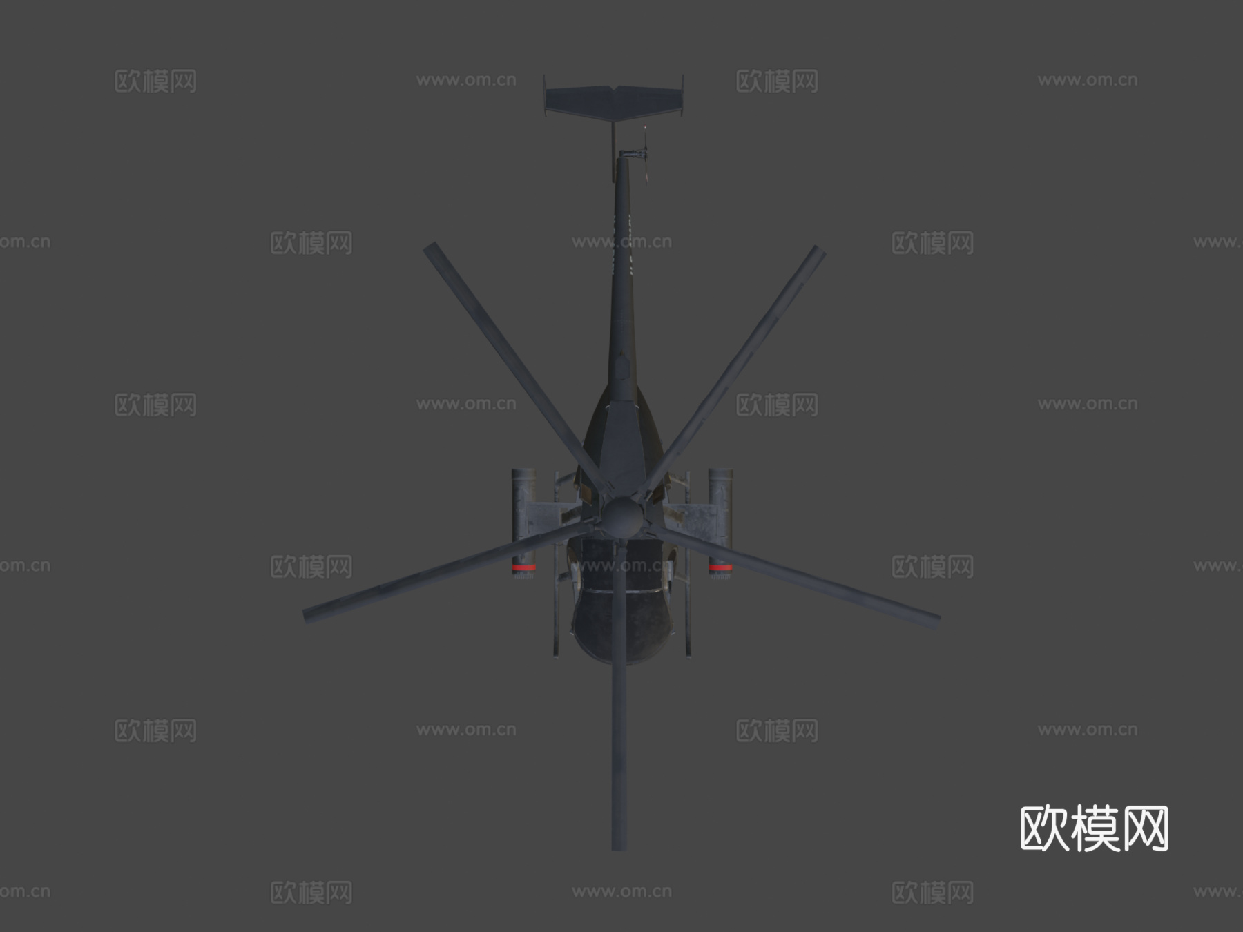MH6小鸟直升机su模型