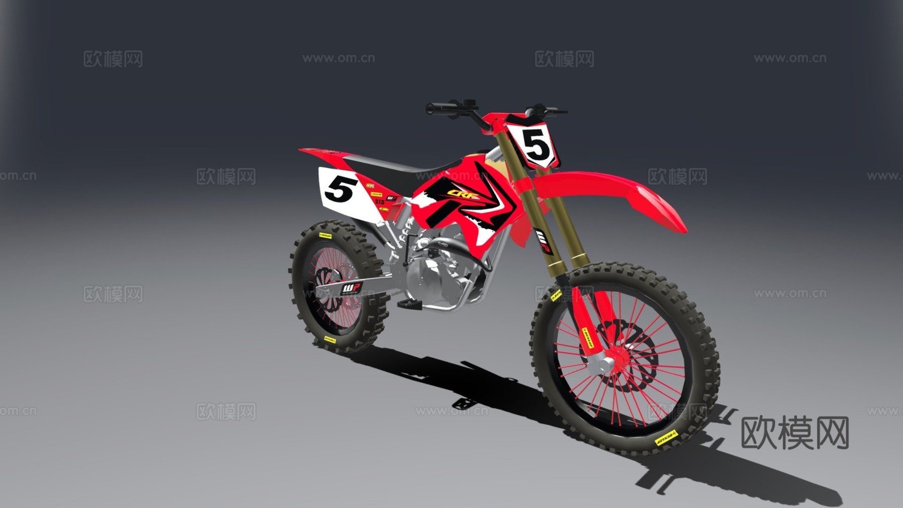 本田 CRF 250 四冲程越野摩托车su模型