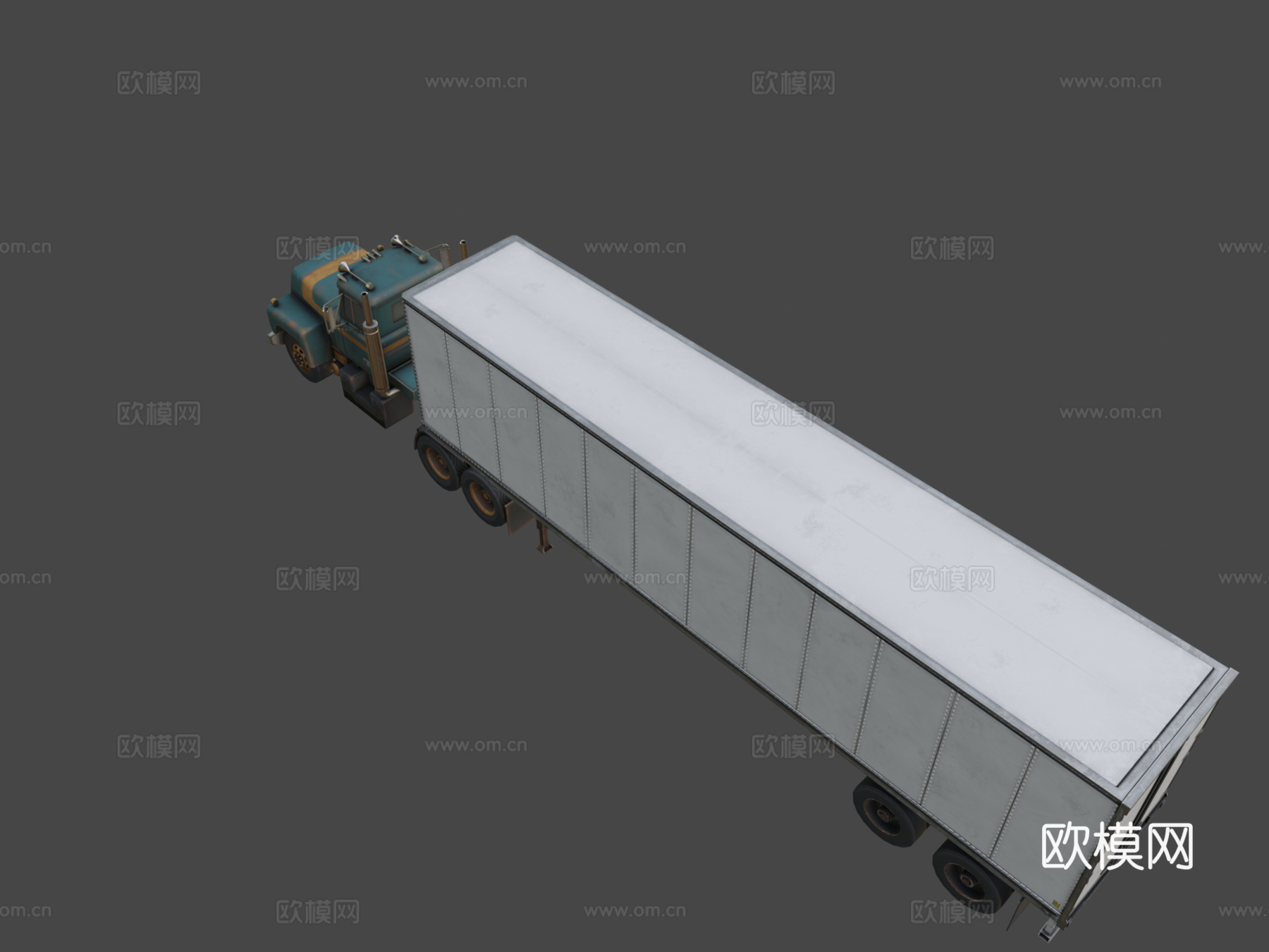 年代 半挂卡车su模型
