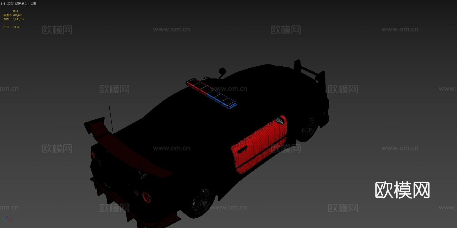 日本警车su模型