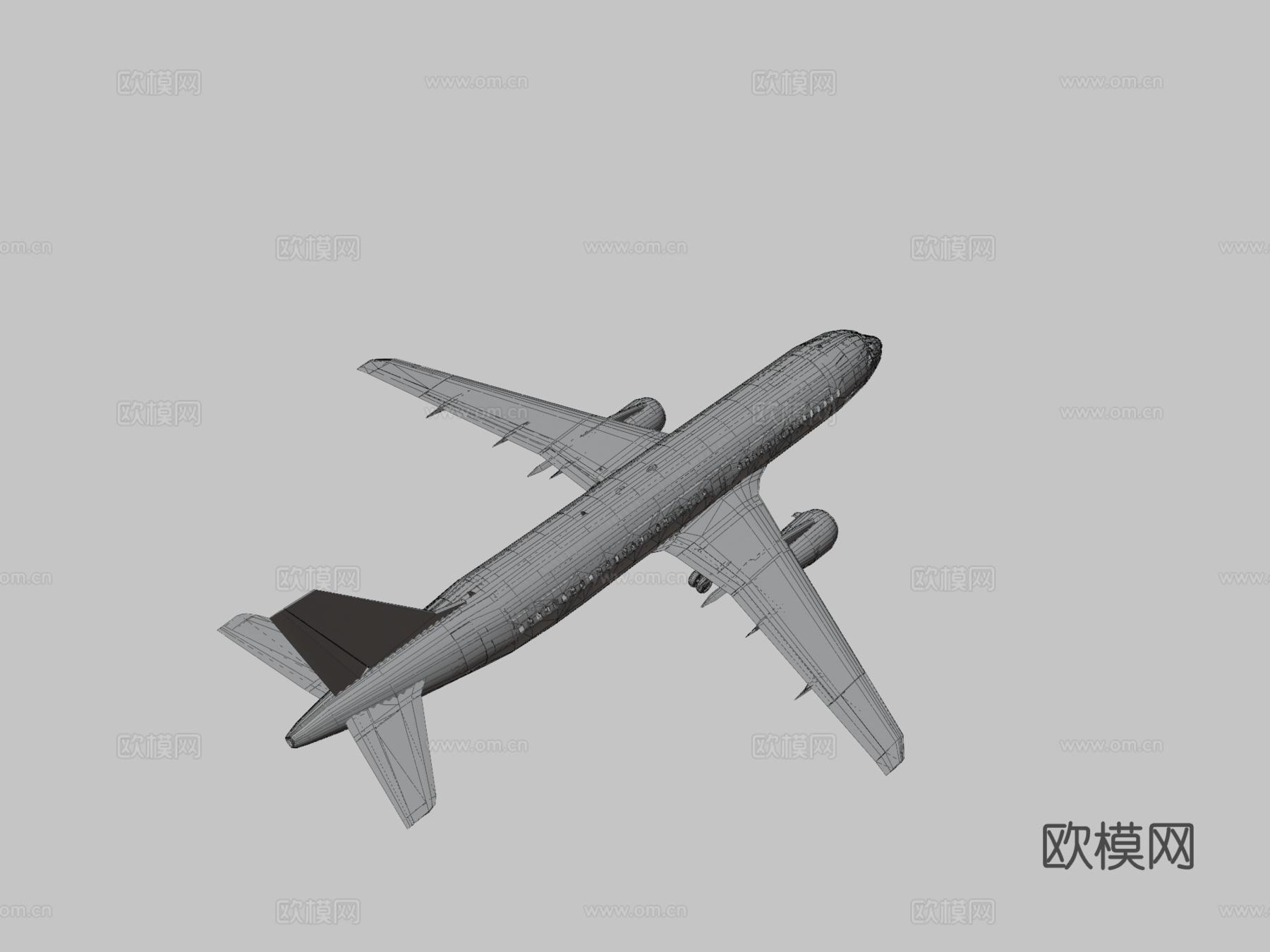 A320200 带驾驶舱su模型