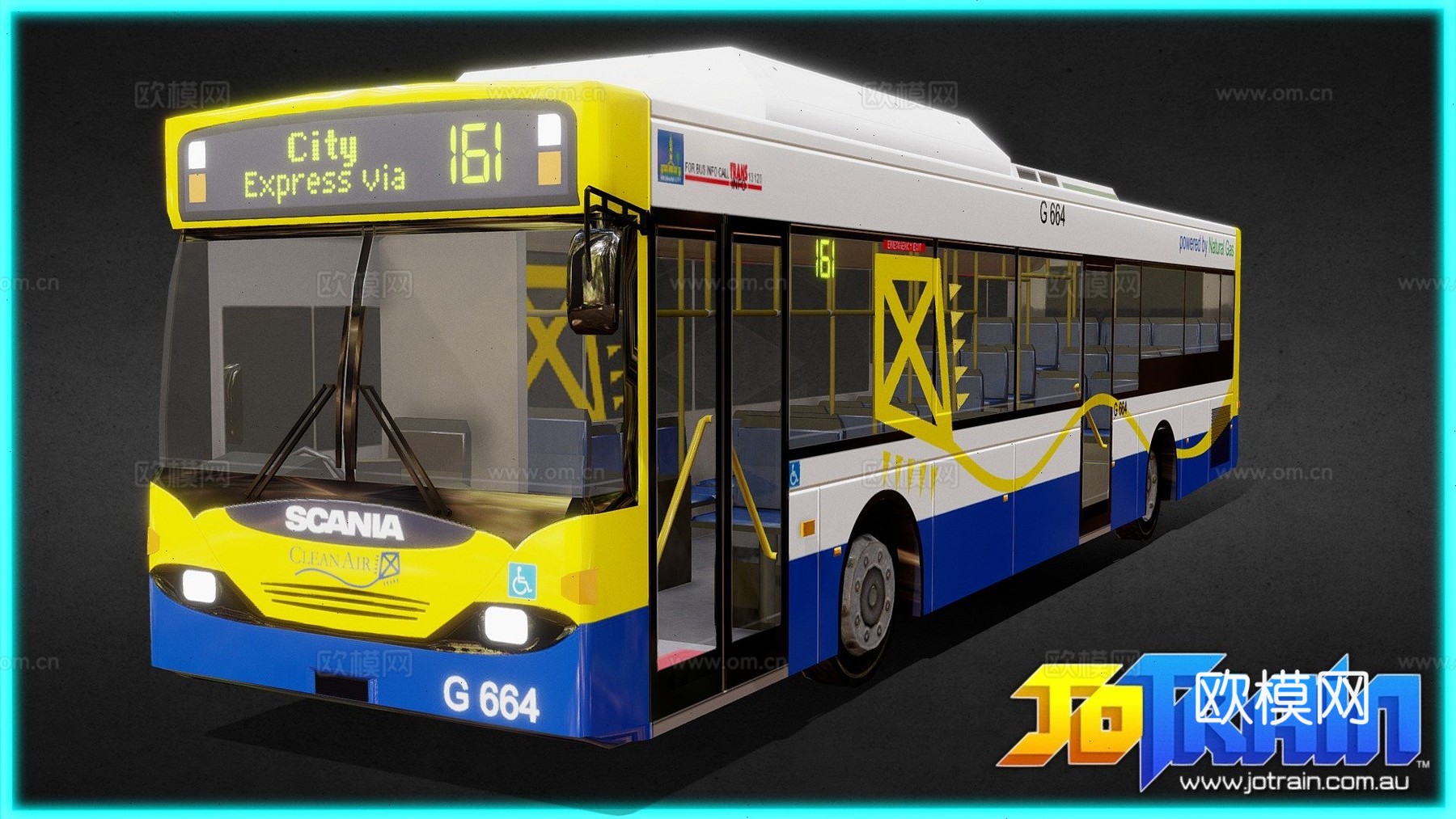 布里斯班市 斯堪尼亚 L94UB 巴士 右舵su模型