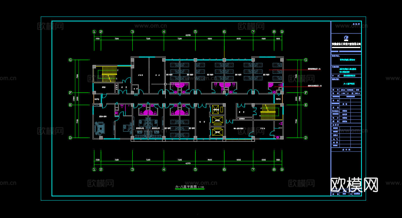 社区医院卫生院平面图cad施工图