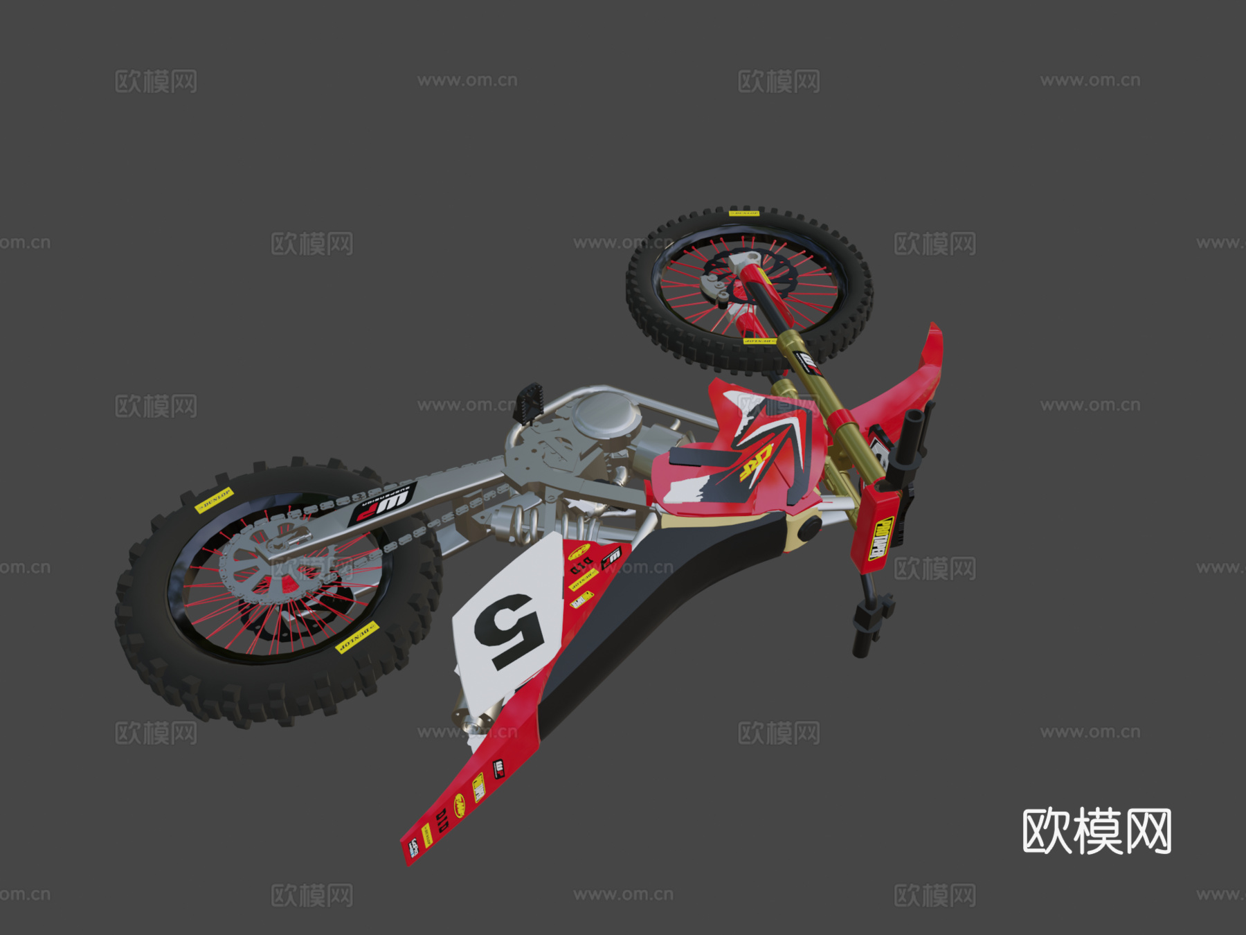 本田 CRF 250 四冲程越野摩托车su模型