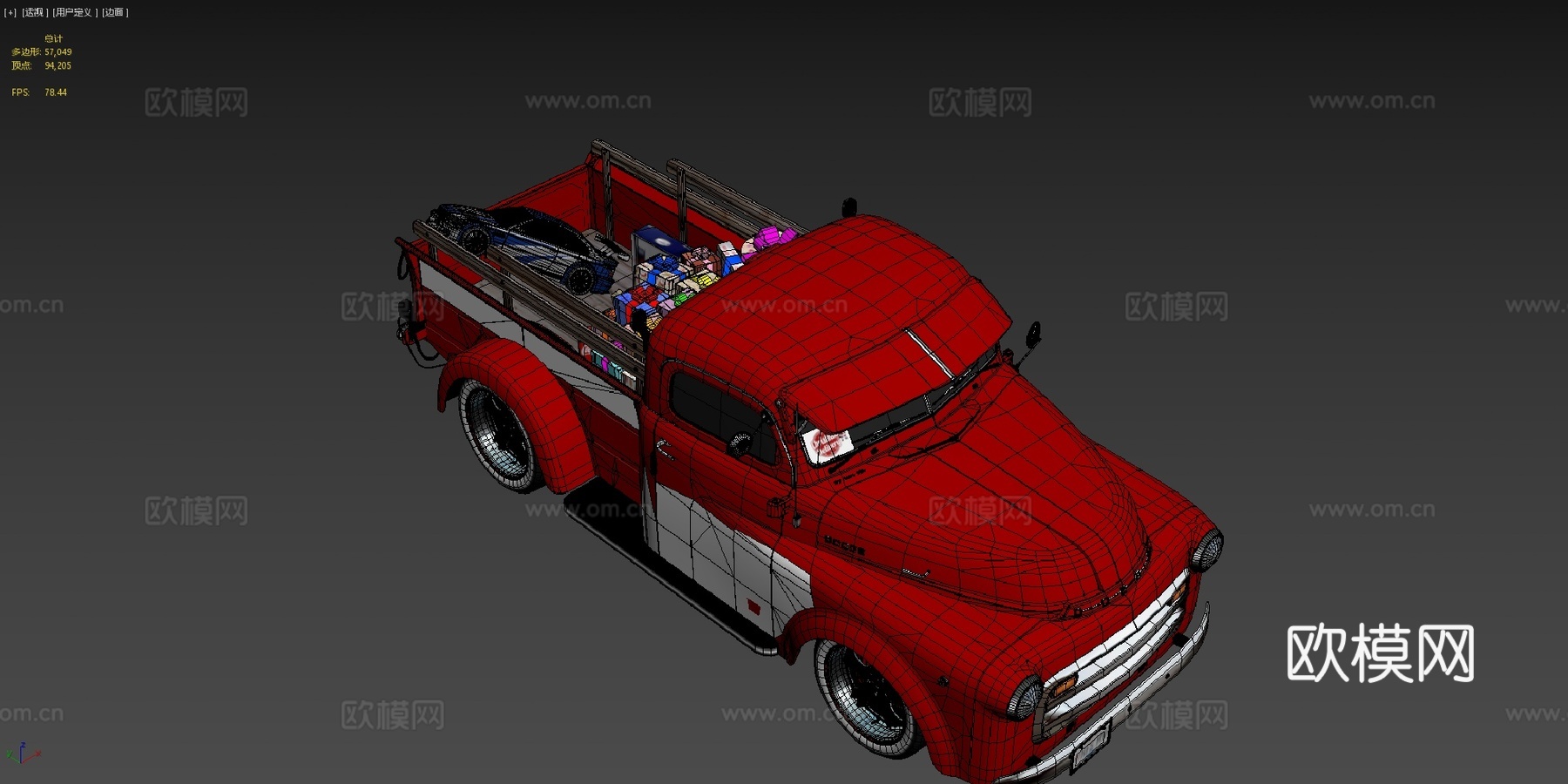 道奇 B系列皮卡 1953 X 圣诞车su模型