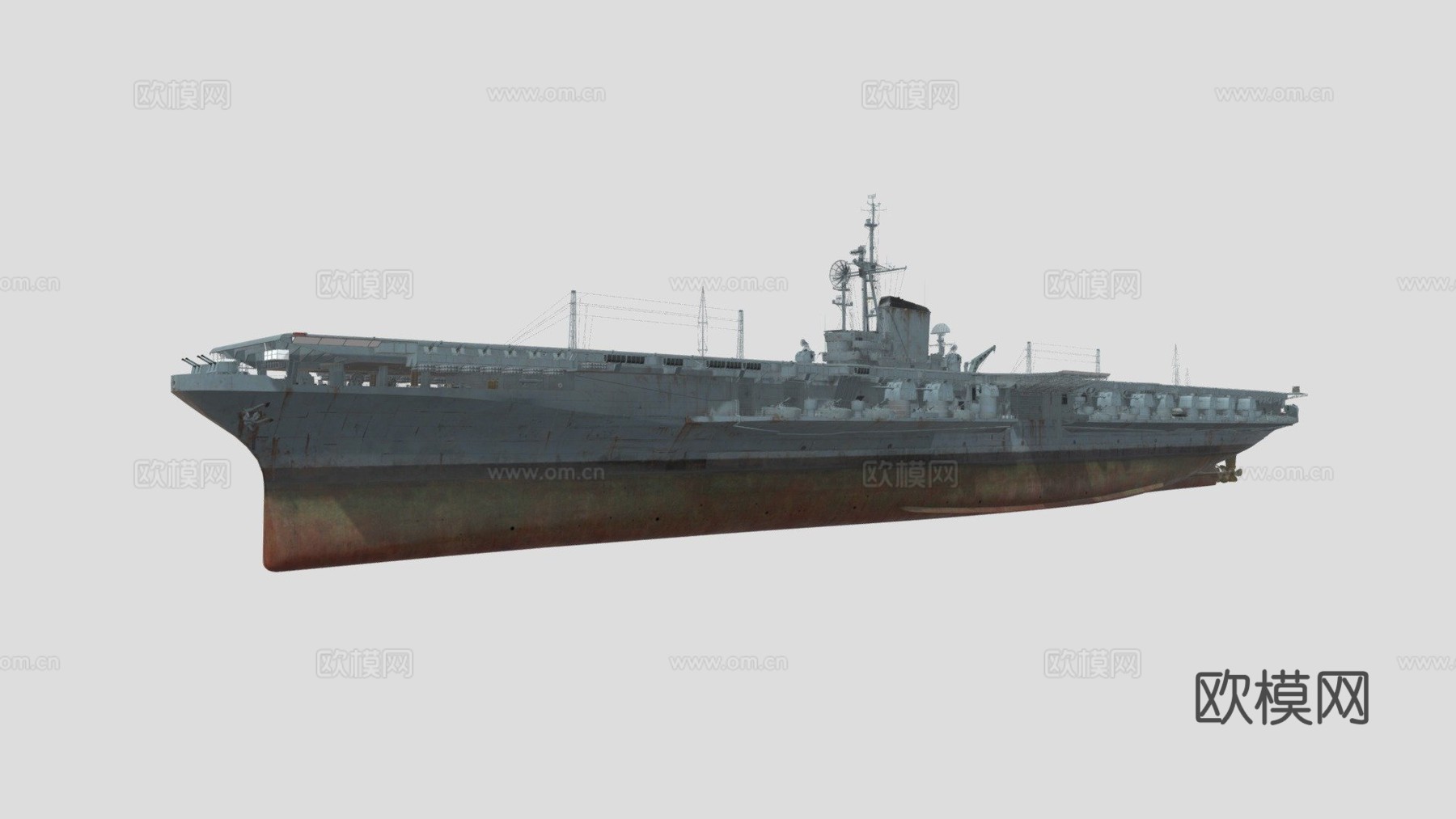 USS 中途岛号su模型
