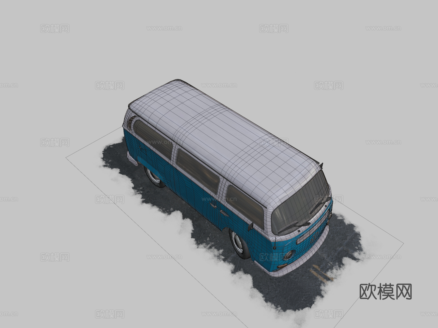大众巴士 1971su模型