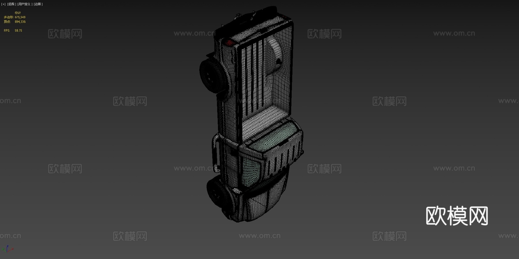 F350 超级责任高多边形su模型