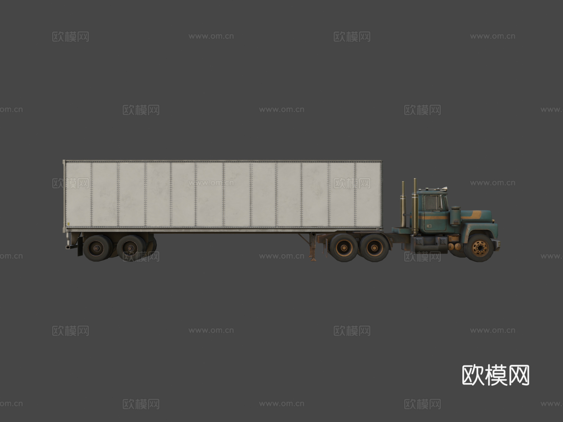 年代 半挂卡车su模型