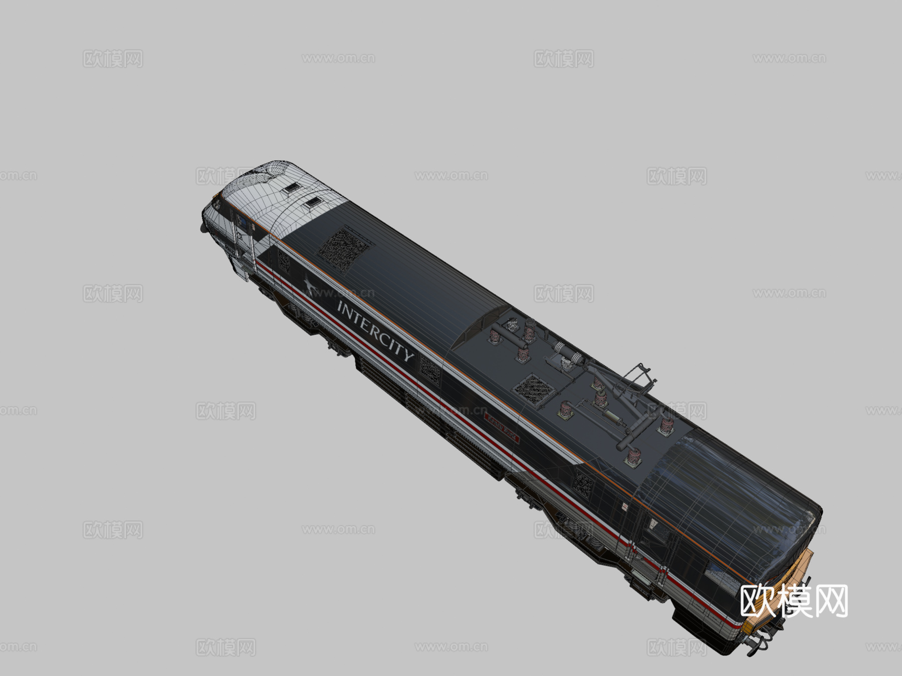 火车英国铁路91级动力车su模型