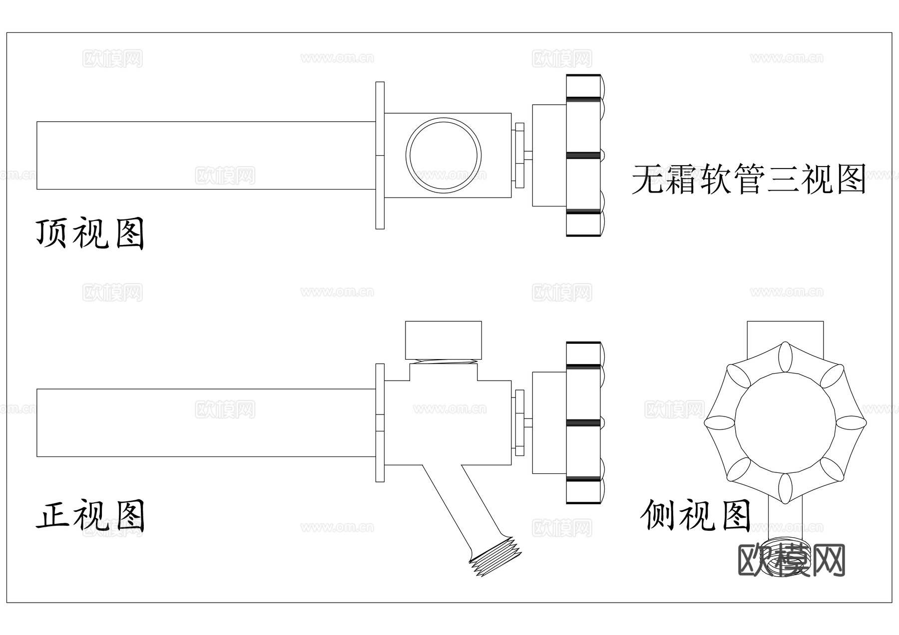 防冻软管 耐寒软管 防霜胶管 低温软管 防冻胶管cad施工图