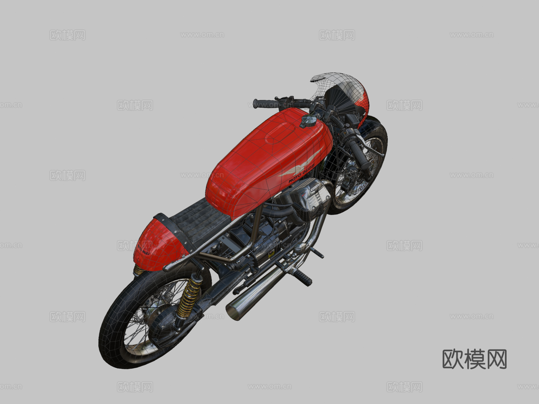 摩托古兹 V型双缸su模型