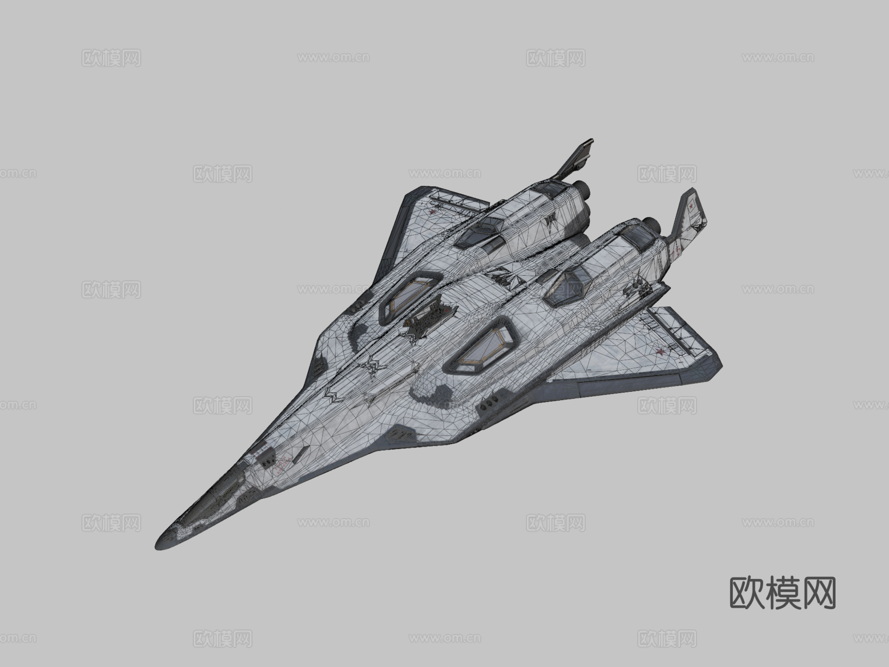 太空船 PAK DA K TU1600 兹韦兹达 ПАК Дsu模型