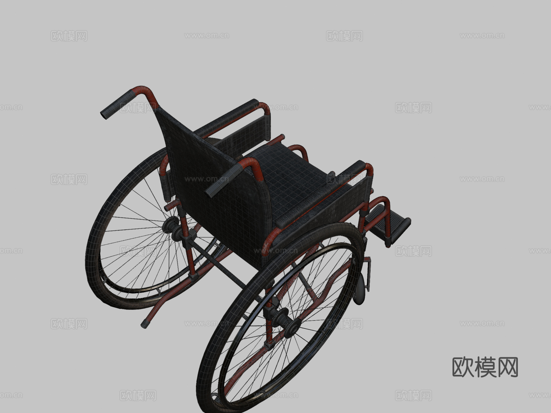 轮椅su模型