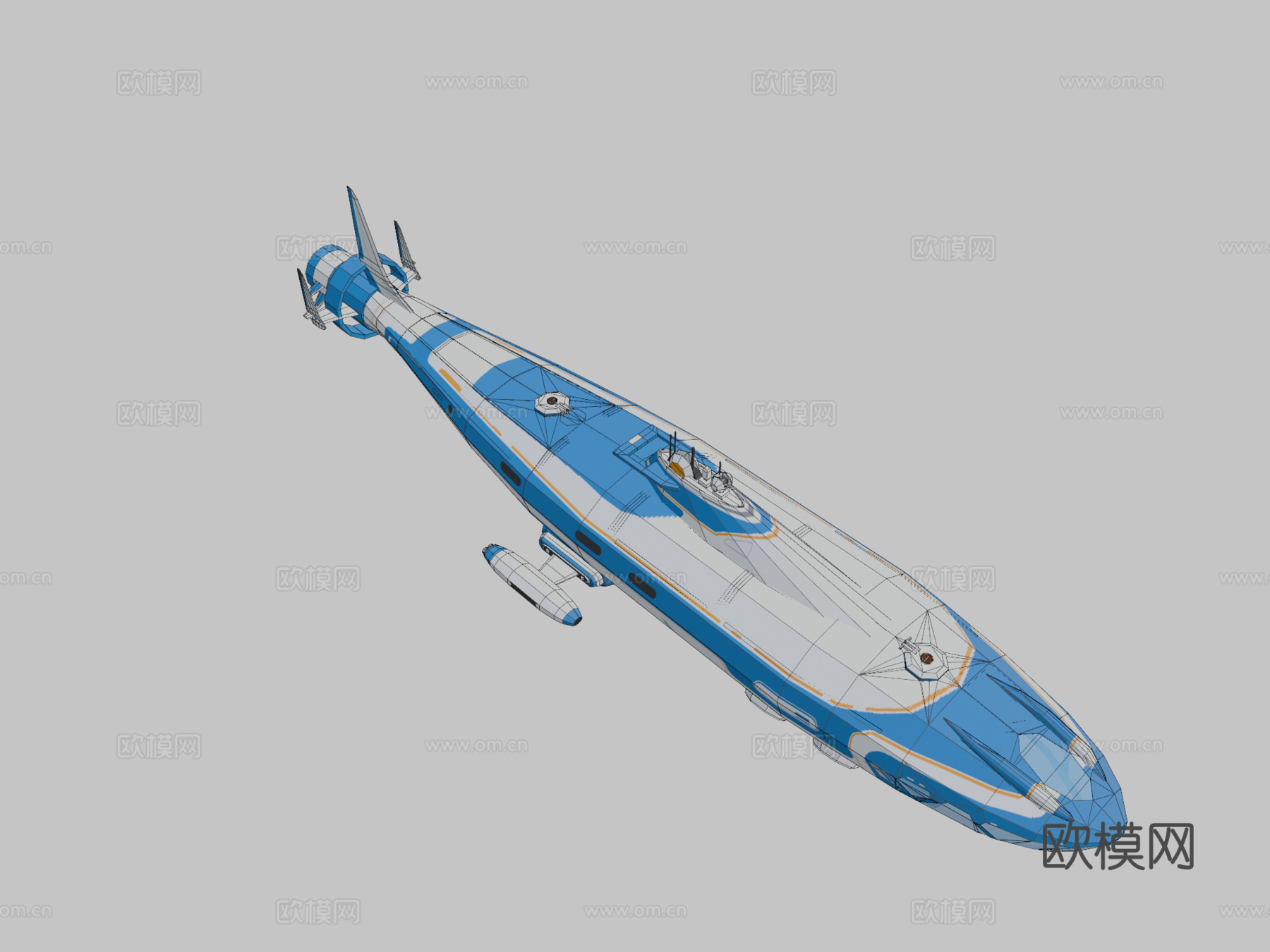 阿特拉斯潜艇su模型