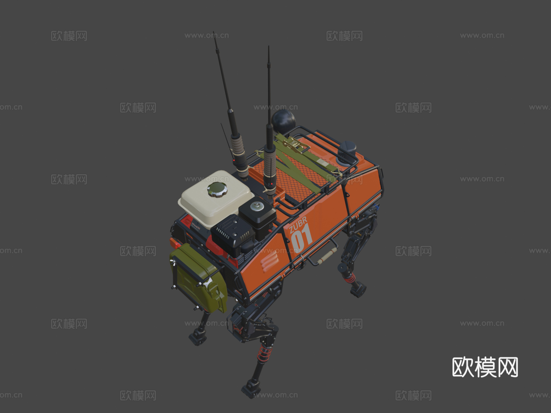 机器人伊热夫斯克机械 草案su模型