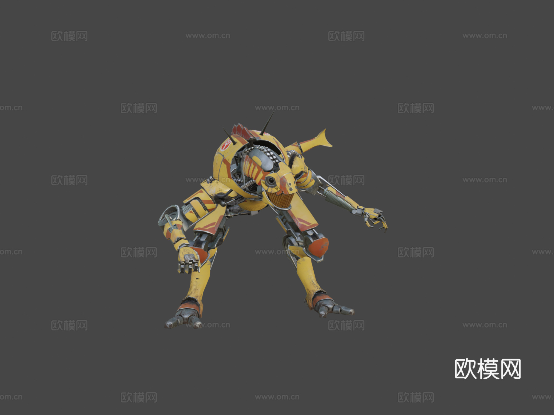 金属手臂野兽su模型