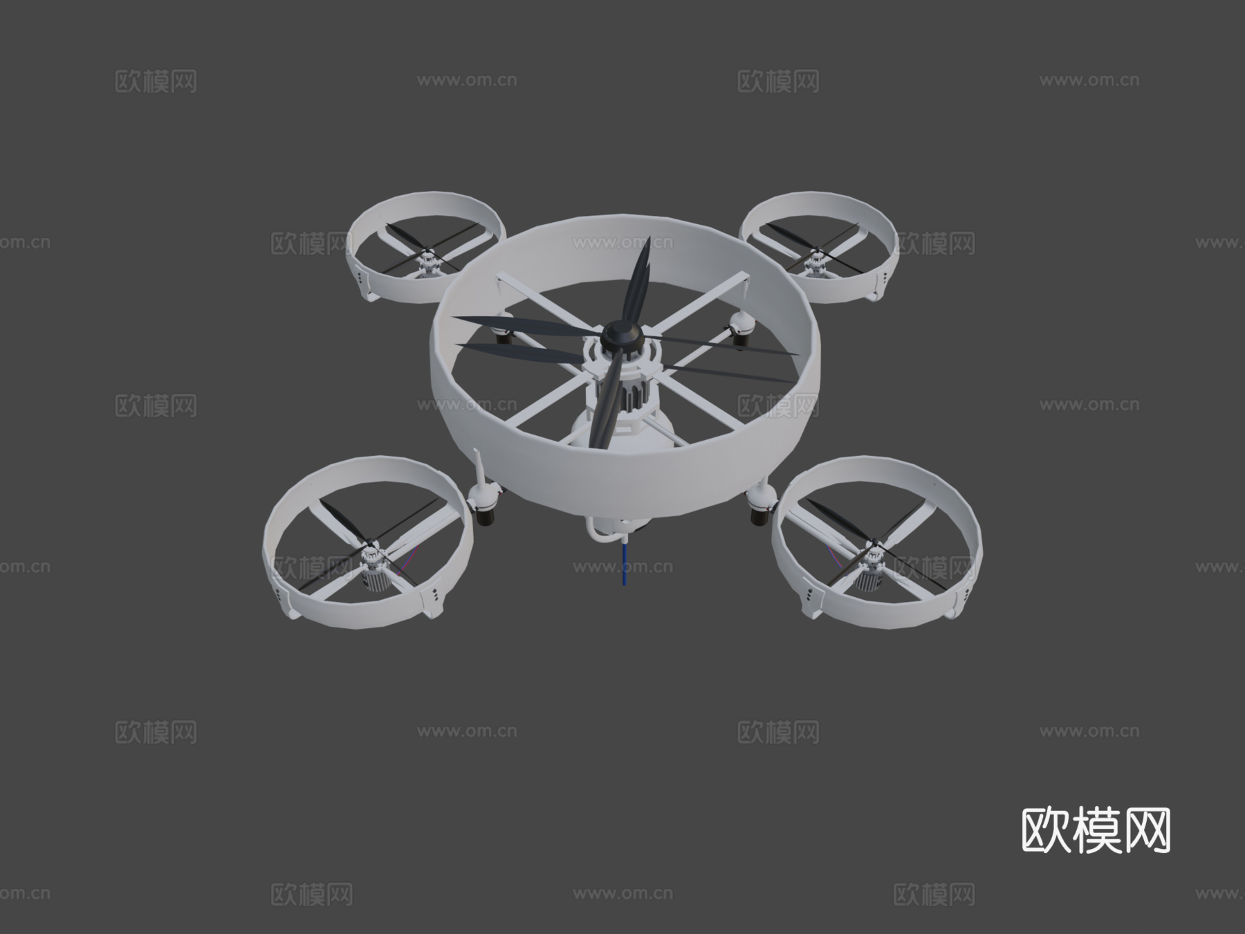 侦察间谍无人机su模型
